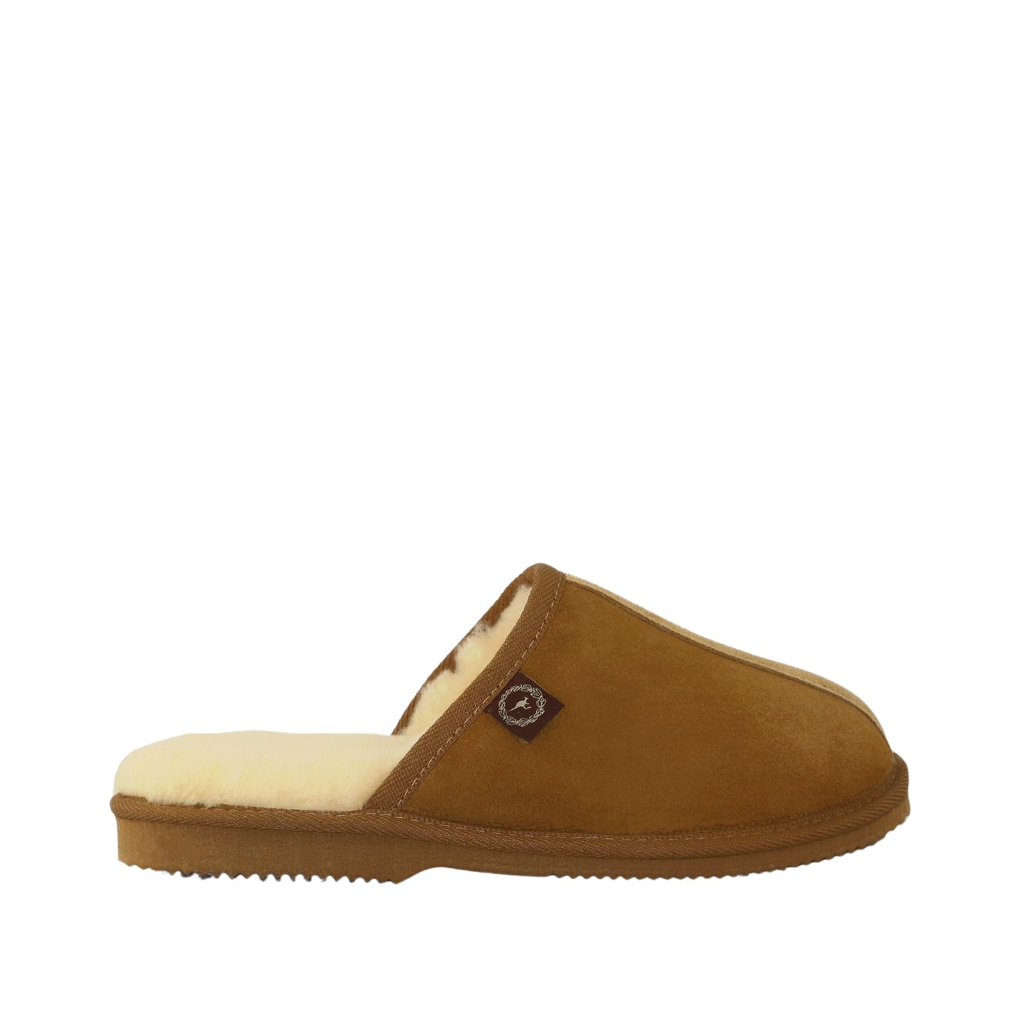 Sheepskins Downunder Classic Scuff Ian Chestnut Side Womens Australian Made Sheepskin UGG Slipper