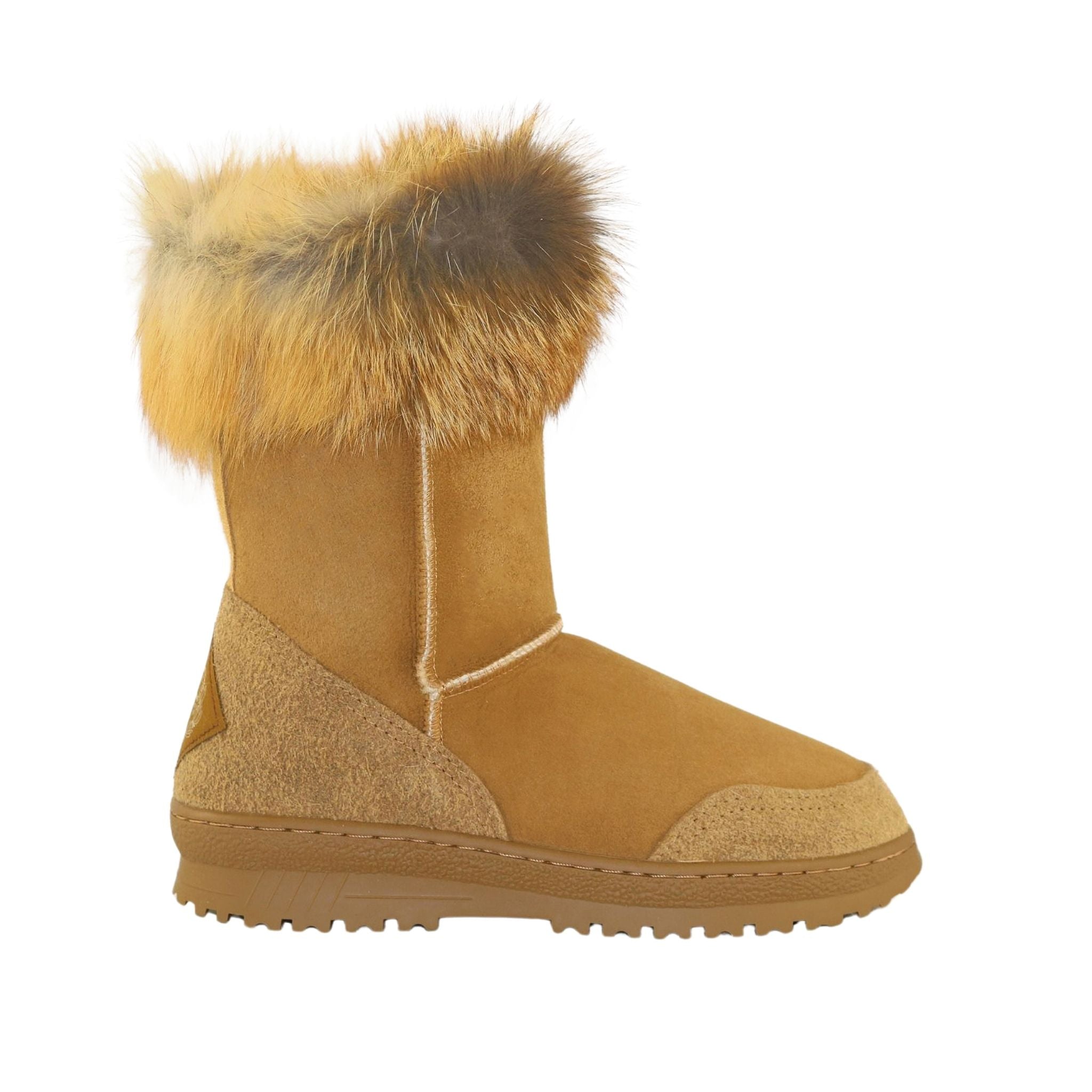 Sheepskins Downunder Luxury Bondi Fox Short Chestnut Side Womens Australian Made Sheepskin UGG Boot