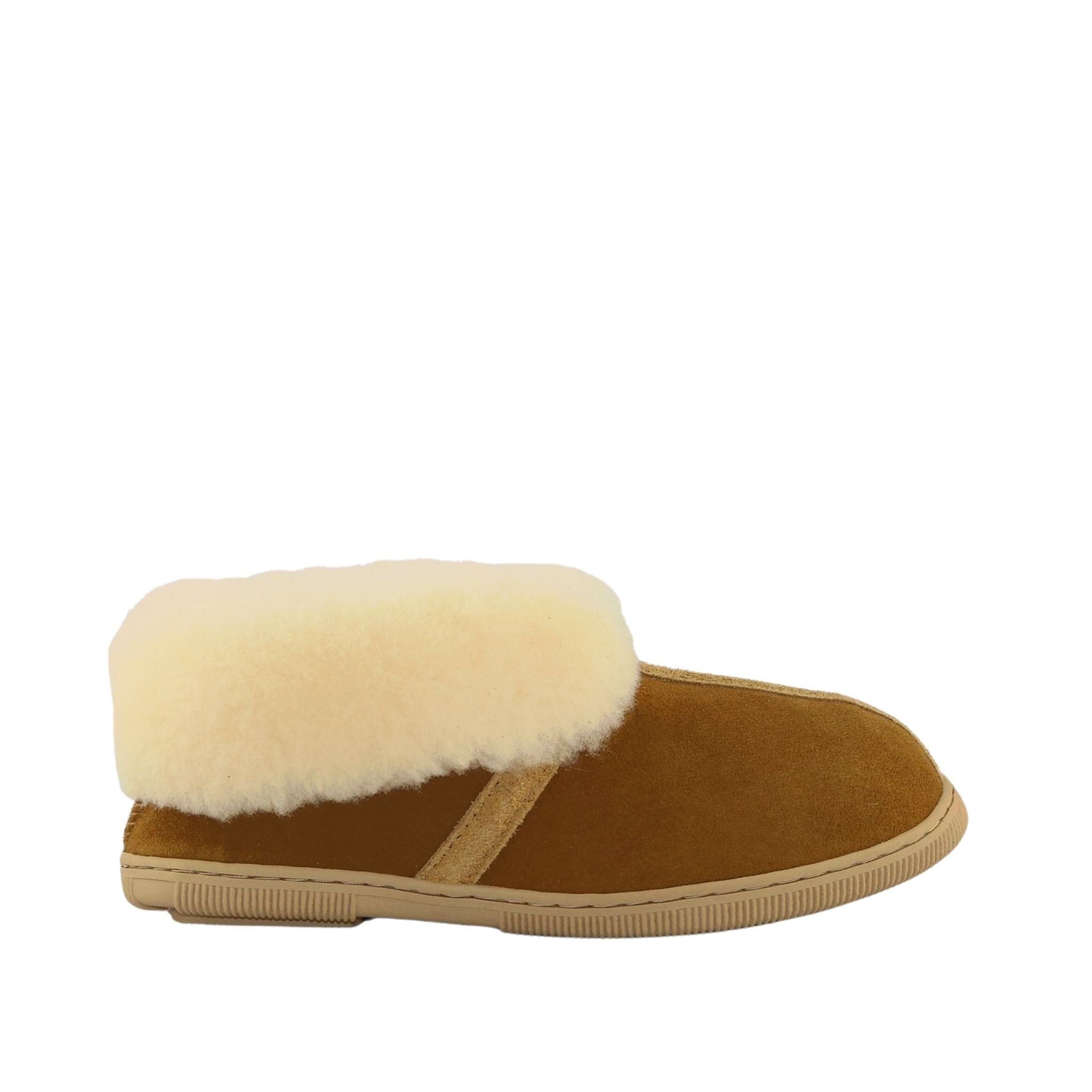 Sheepskins Downunder Luxury Queen Chestnut Side Womens Australian Made Sheepskin UGG Slipper
