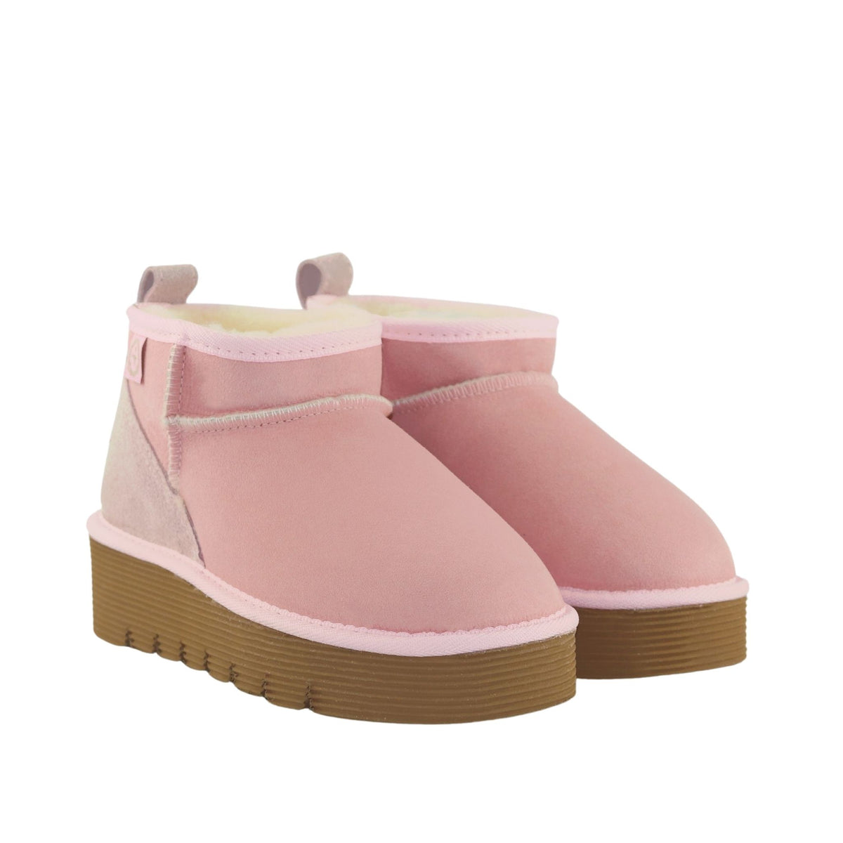 Sheepskins Downunder Platform Ultra Pink Pairs Front Womens Australian Made Sheepskin UGG Boot