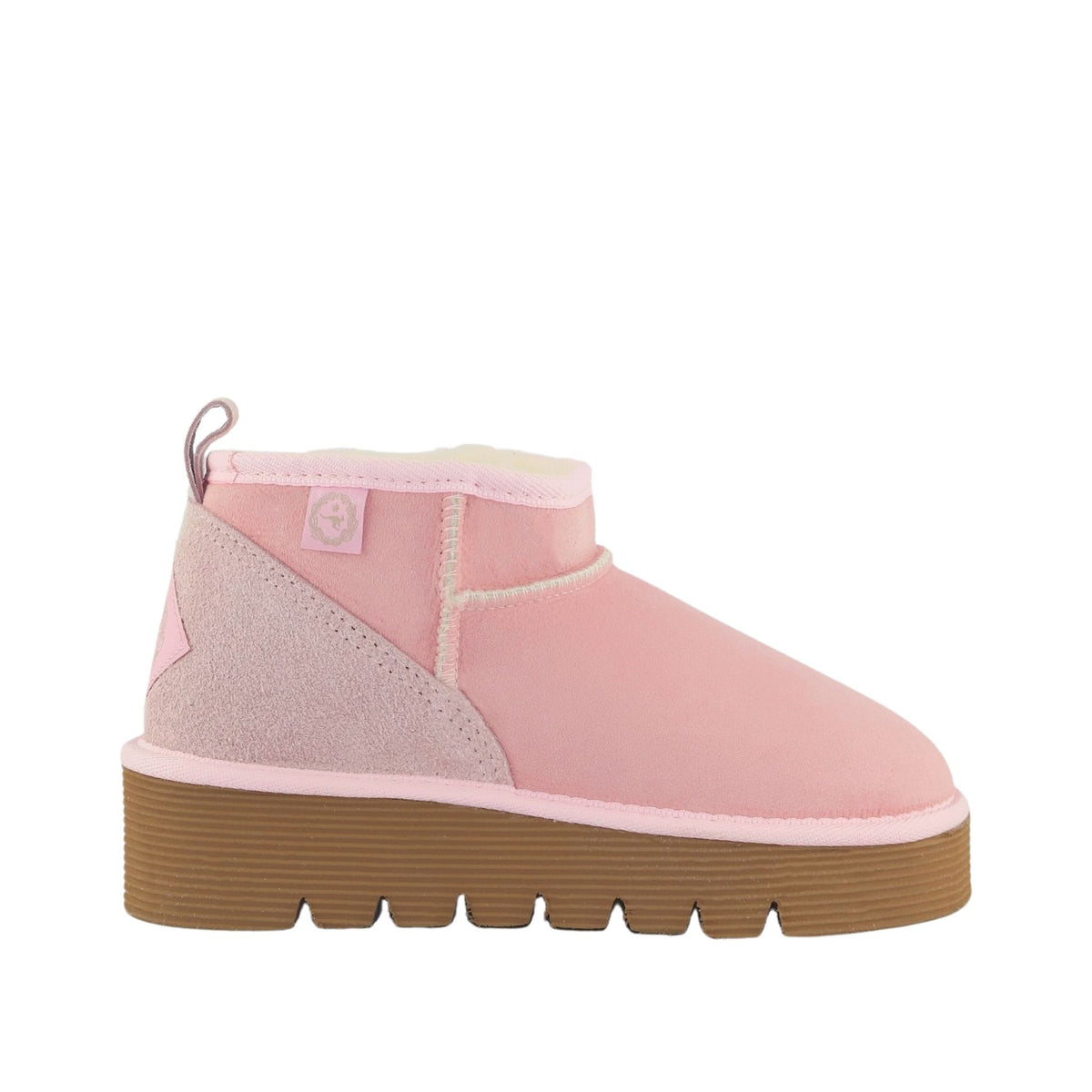 Sheepskins Downunder Platform Ultra Pink Side Womens Australian Made Sheepskin UGG Boot