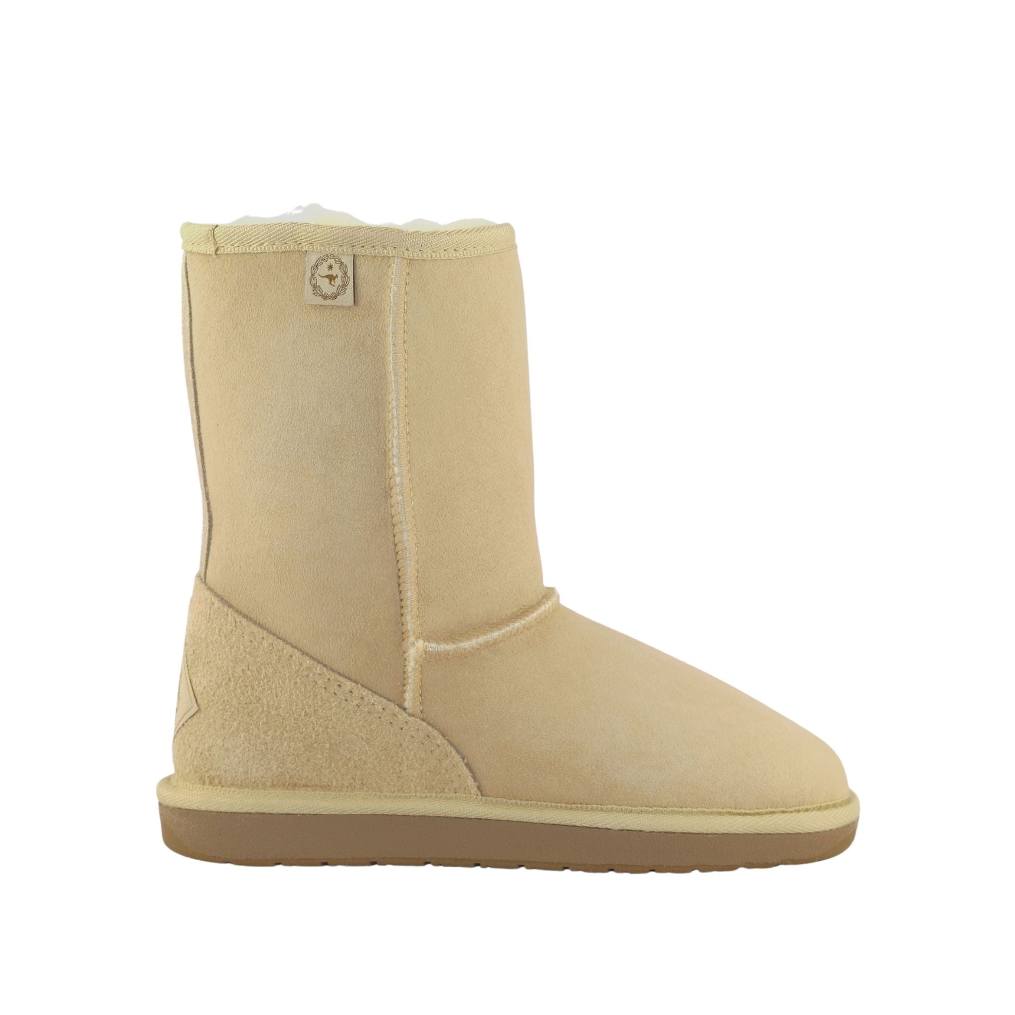 Sheepskins Downunder Premium Short Sand Side Womens Australian Made Sheepskin UGG Boot
