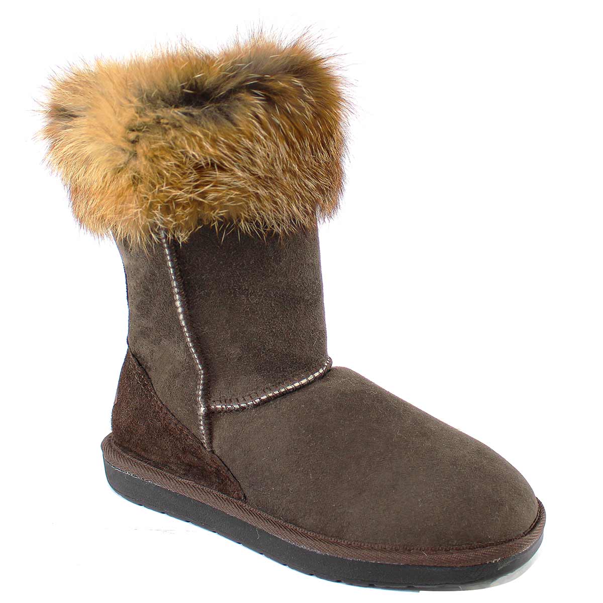 Tidal 3/4 Fox Chocolate - Sheepskins Downunder