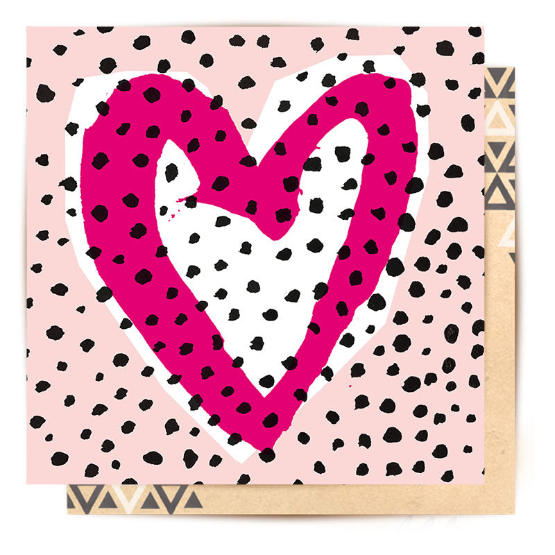 Australian Mini Card Pink Heart