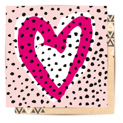 Australian Mini Card Pink Heart