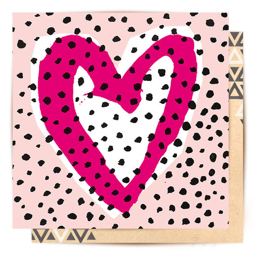 Australian Mini Card Pink Heart