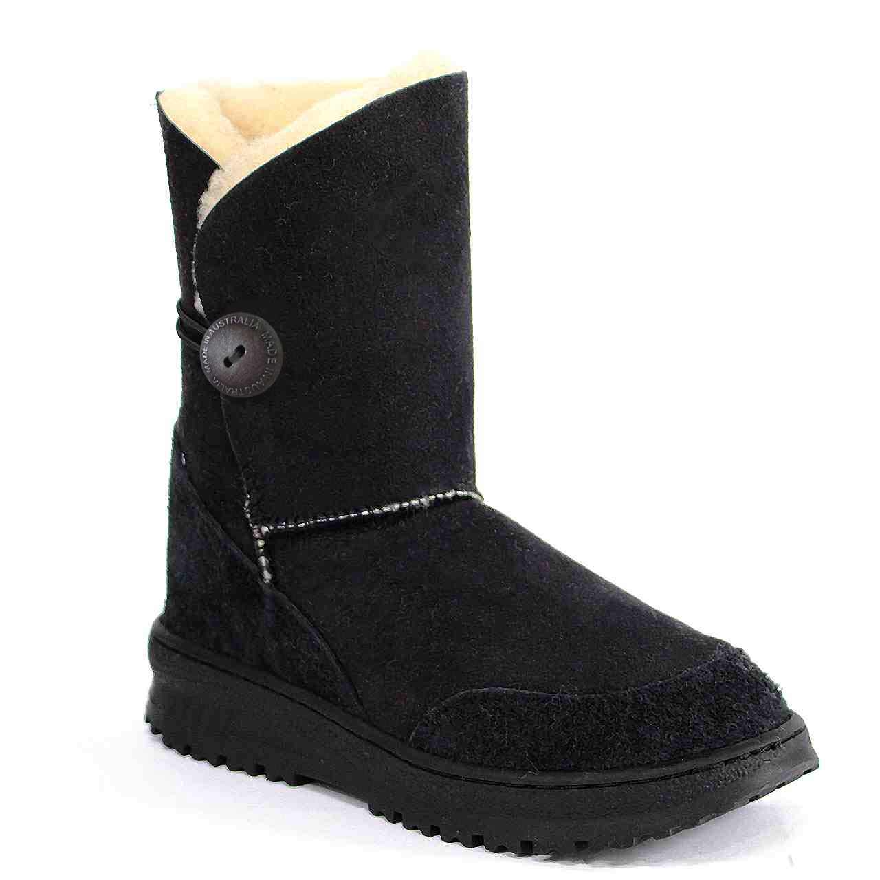 Bondi 3/4 Brighton Black - Sheepskins Downunder