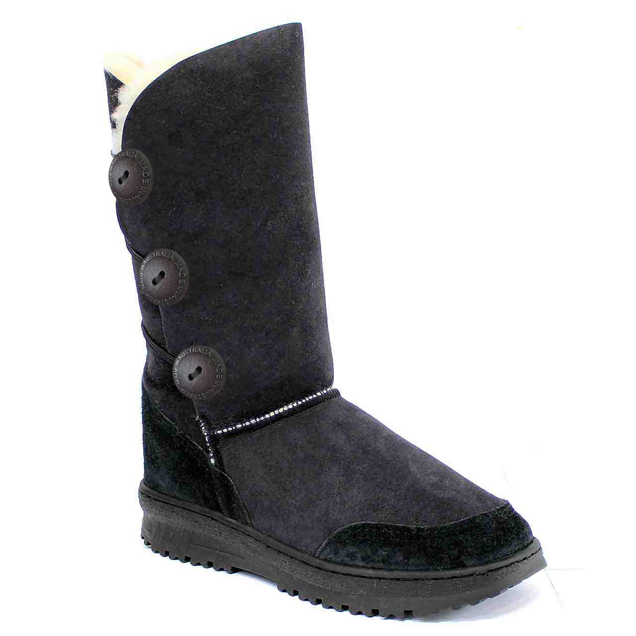 Bondi Long Brighton Black - Sheepskins Downunder