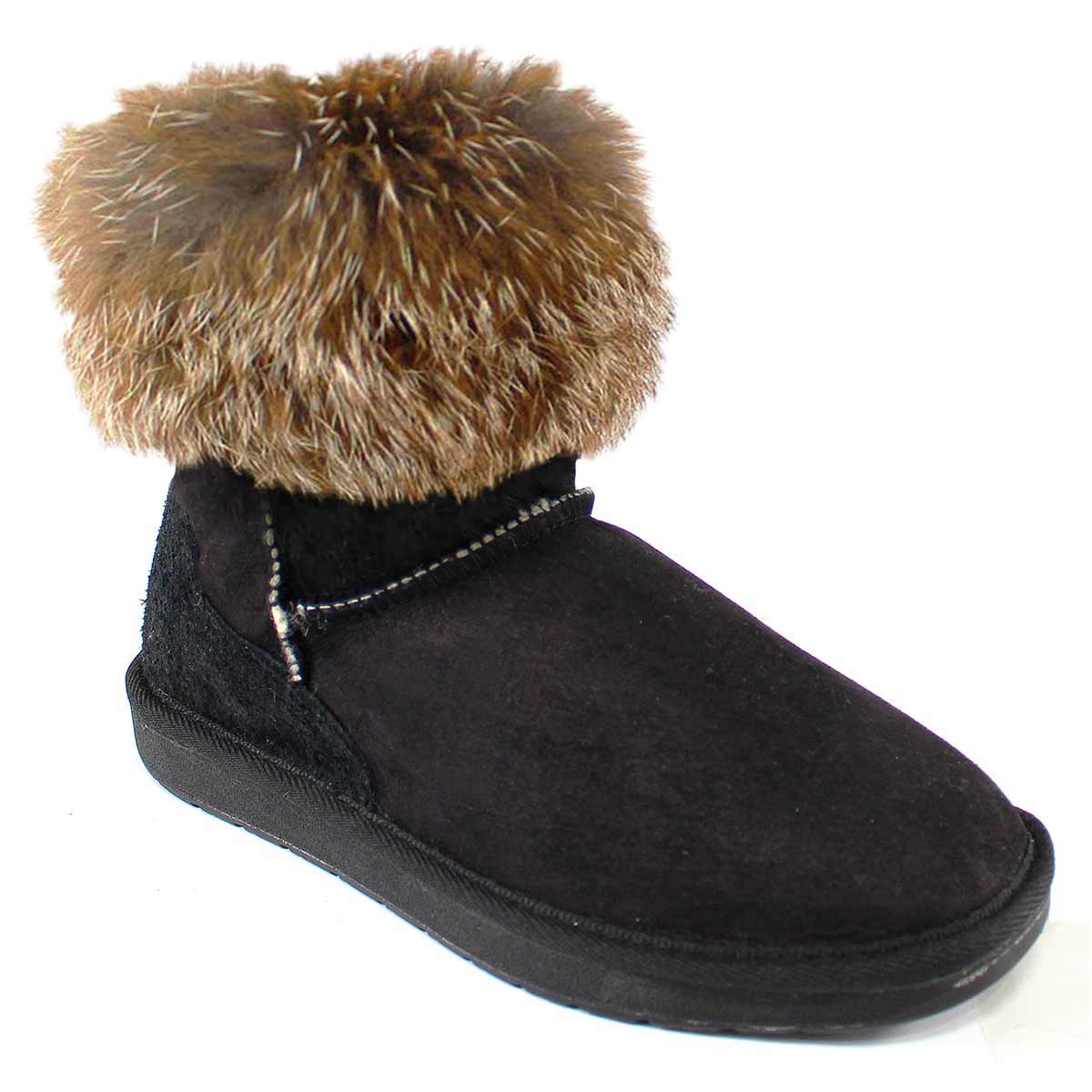 Mini Fox Black - Sheepskins Downunder