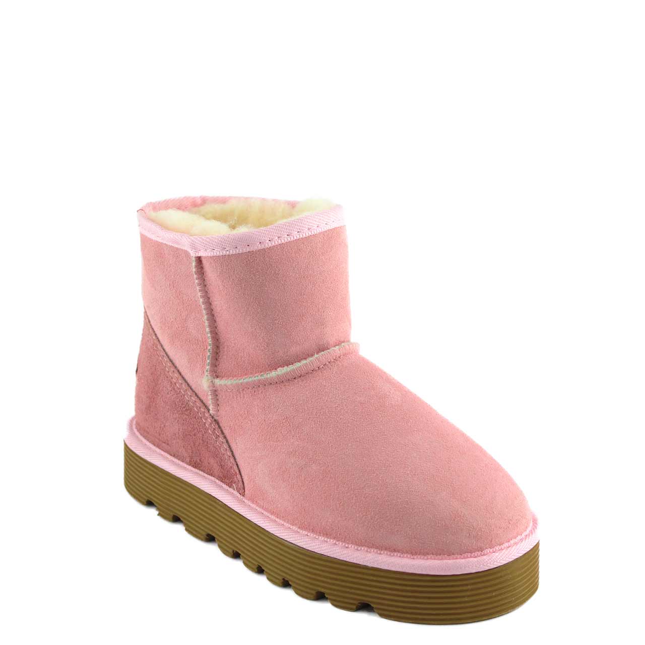 Pink hotsell shearling boots