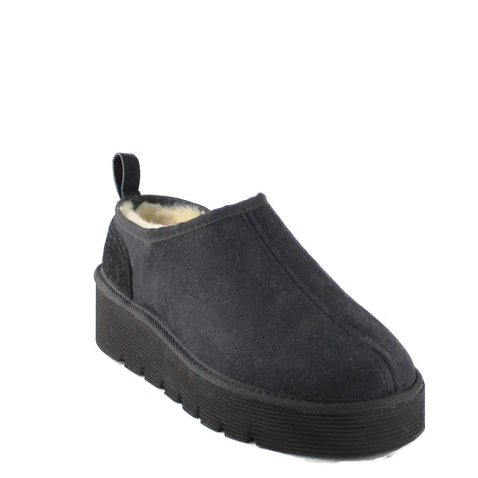 Platform Slip On Black