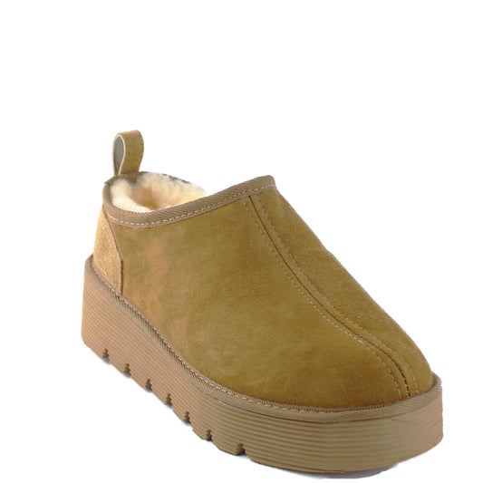 Platform Slip On Chestnut