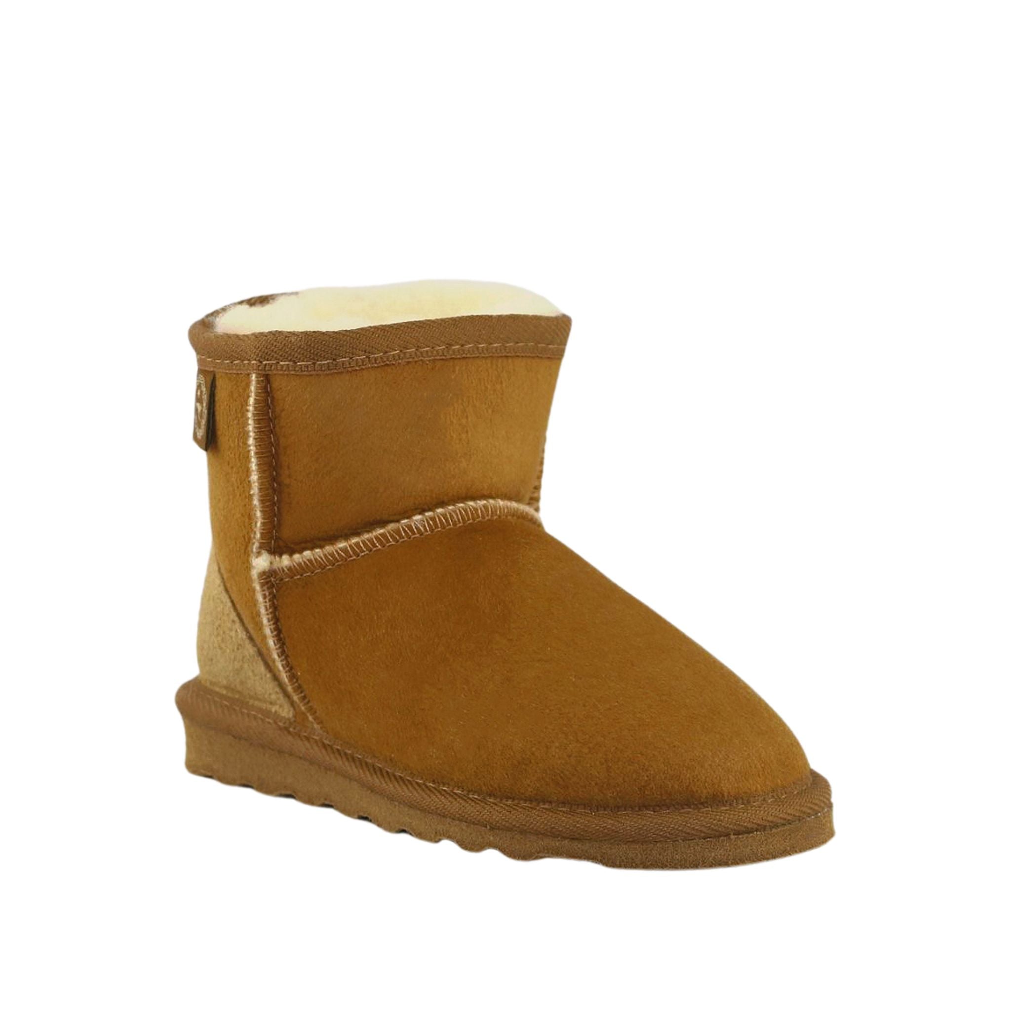 Sheepskins Downunder Childrens Mini Chestnut Front 120 Australian Made Sheepskin UGG Boot