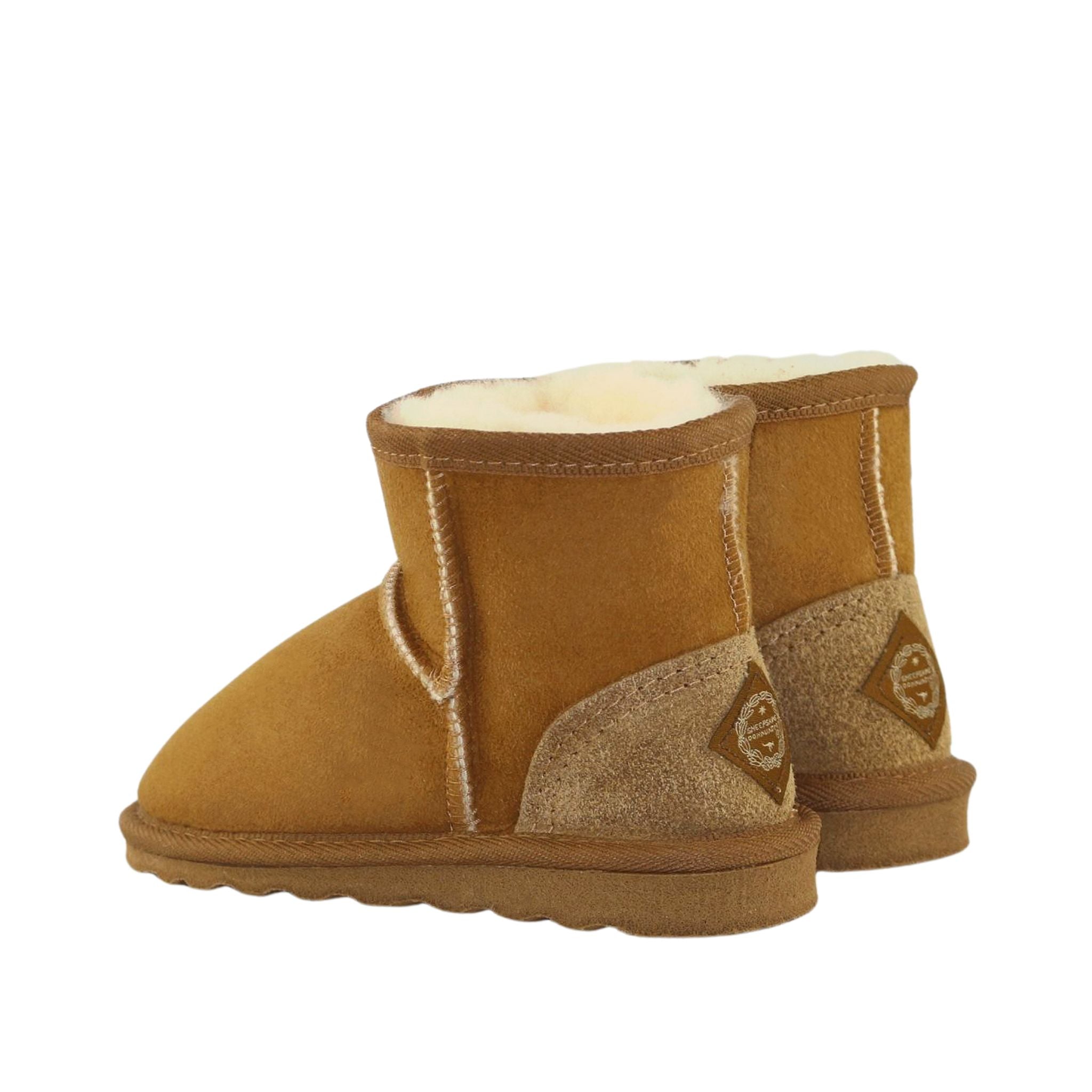 Sheepskins Downunder Childrens Mini Chestnut Pairs Back Australian Made Sheepskin UGG Boot
