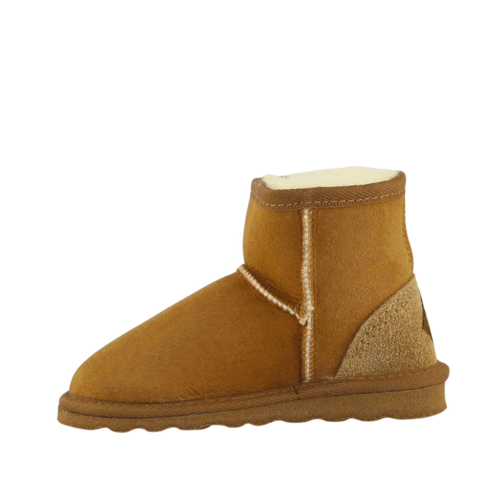 Sheepskins Downunder Childrens Mini Chestnut Side Inner Australian Made Sheepskin UGG Boot