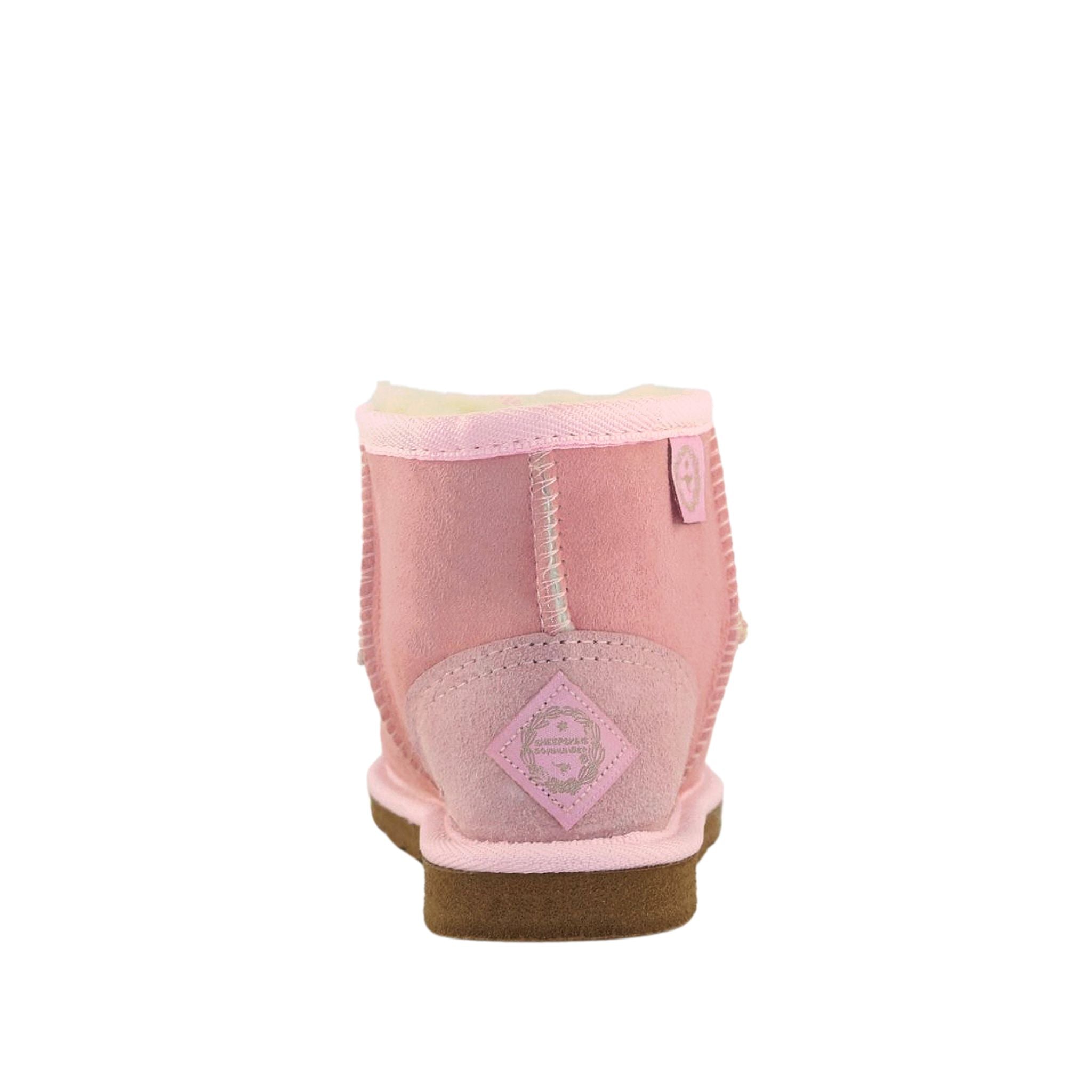 Sheepskins Downunder Childrens Mini Pink Back Australian Made Sheepskin UGG Boot
