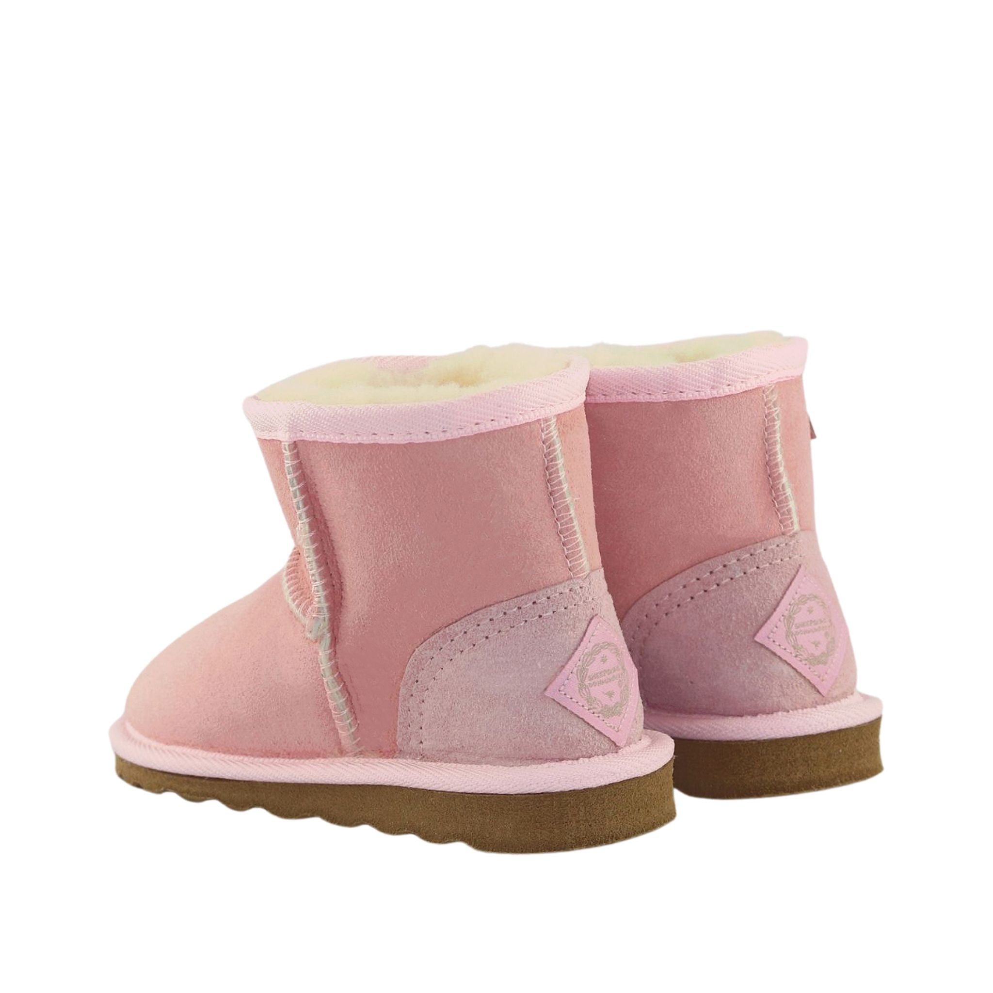 Sheepskins Downunder Childrens Mini Pink Pairs Back Australian Made Sheepskin UGG Boot