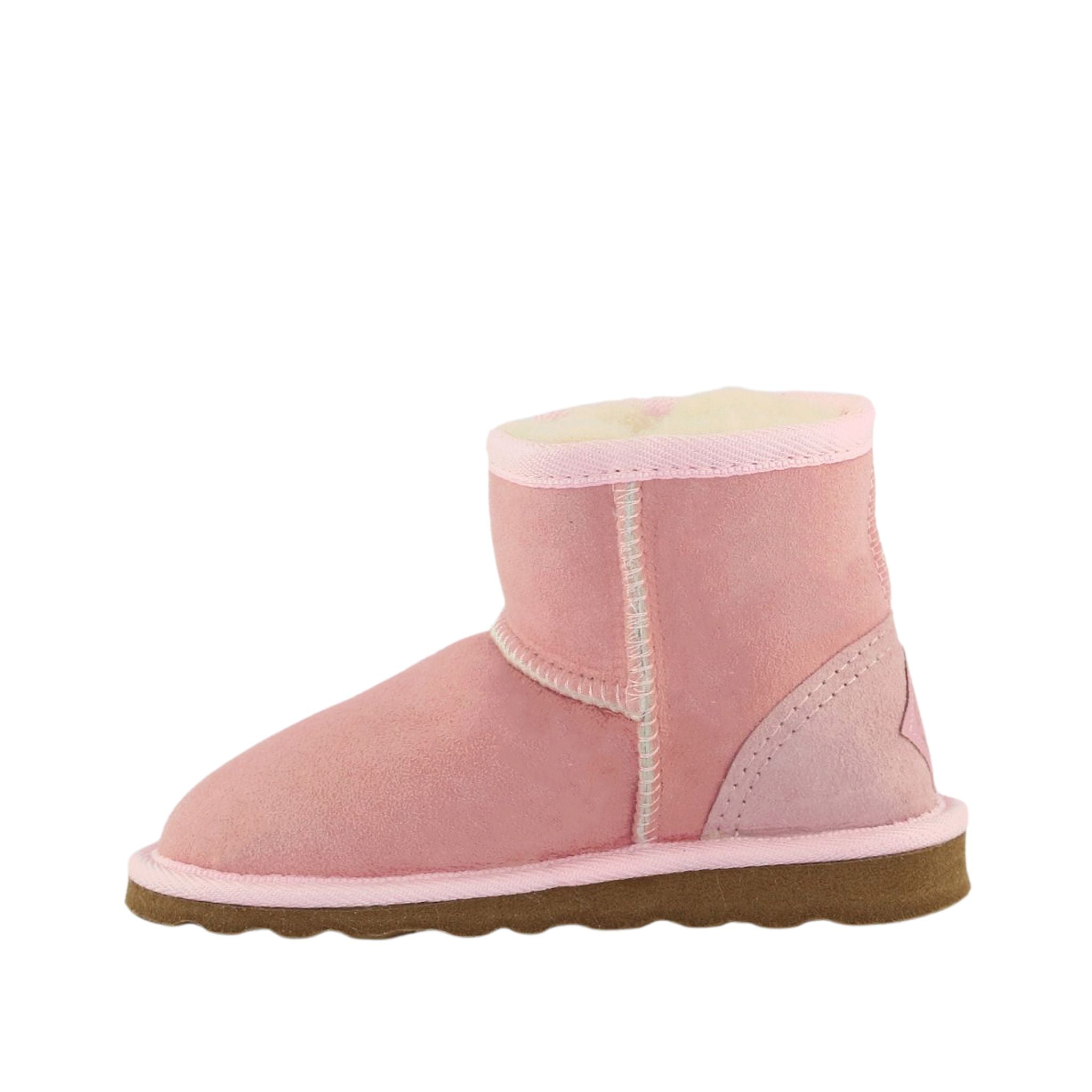 Sheepskins Downunder Childrens Mini Pink Side Inner Australian Made Sheepskin UGG Boot