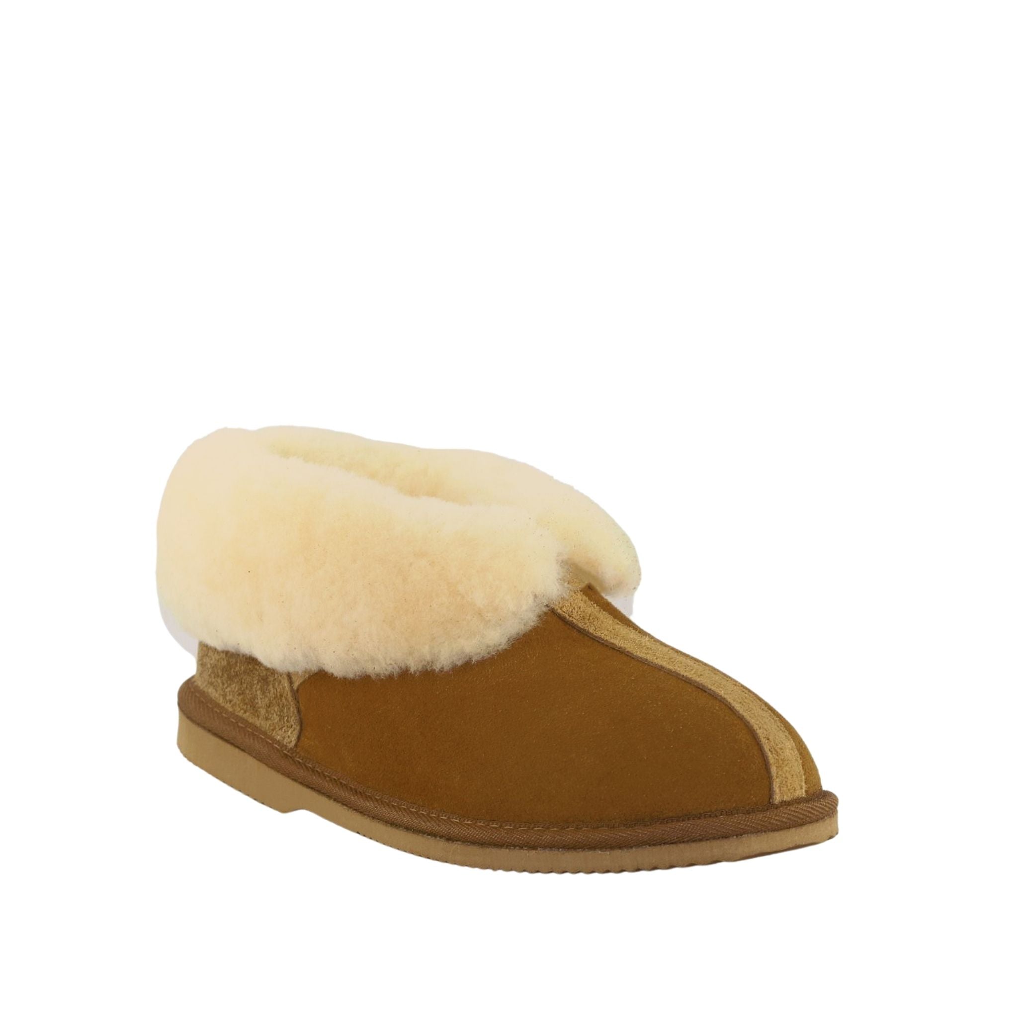 Sheepskins Downunder Classic Prince Chestnut Front 120 Mens Australian Made Sheepskin UGG Slipper