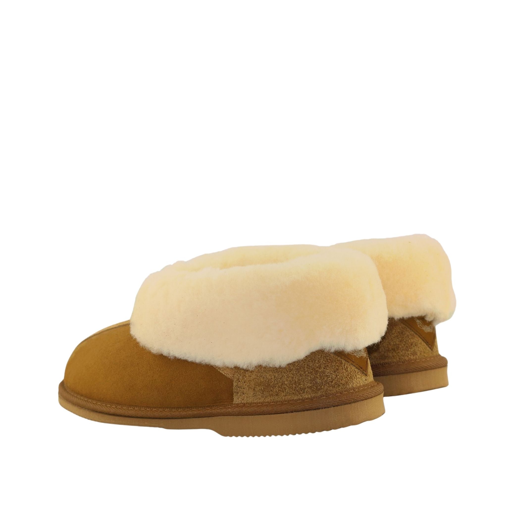 Sheepskins Downunder Classic Prince Chestnut Pairs Back Mens Australian Made Sheepskin UGG Slipper