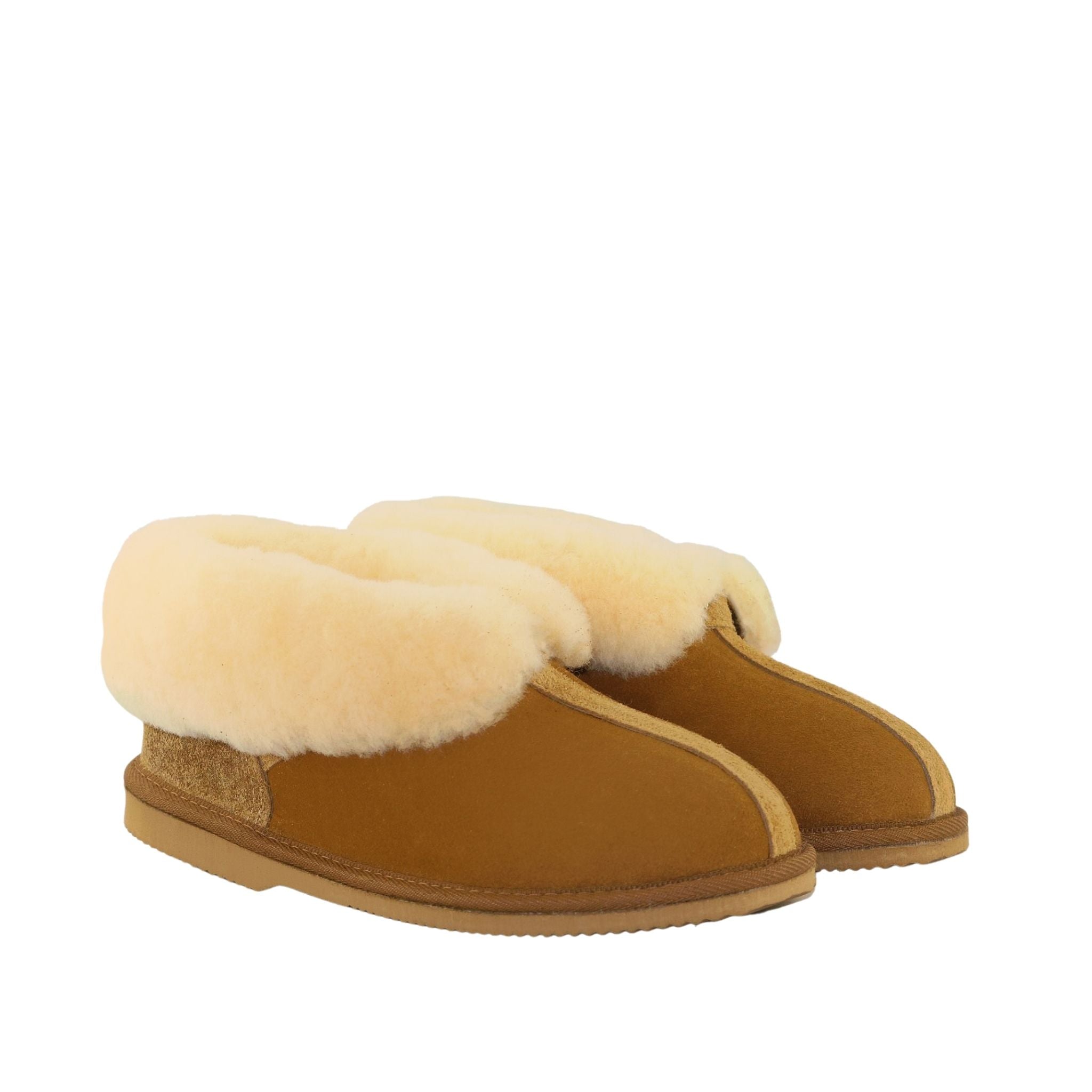 Sheepskins Downunder Classic Princess Chestnut Pairs Front Womens Australian Made Sheepskin UGG Slipper