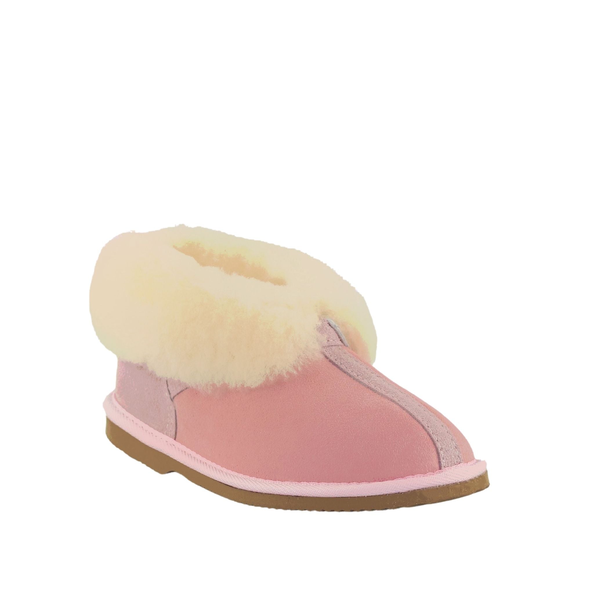 Sheepskins Downunder Classic Princess Pink Front 120 Womens Australian Made Sheepskin UGG Slipper
