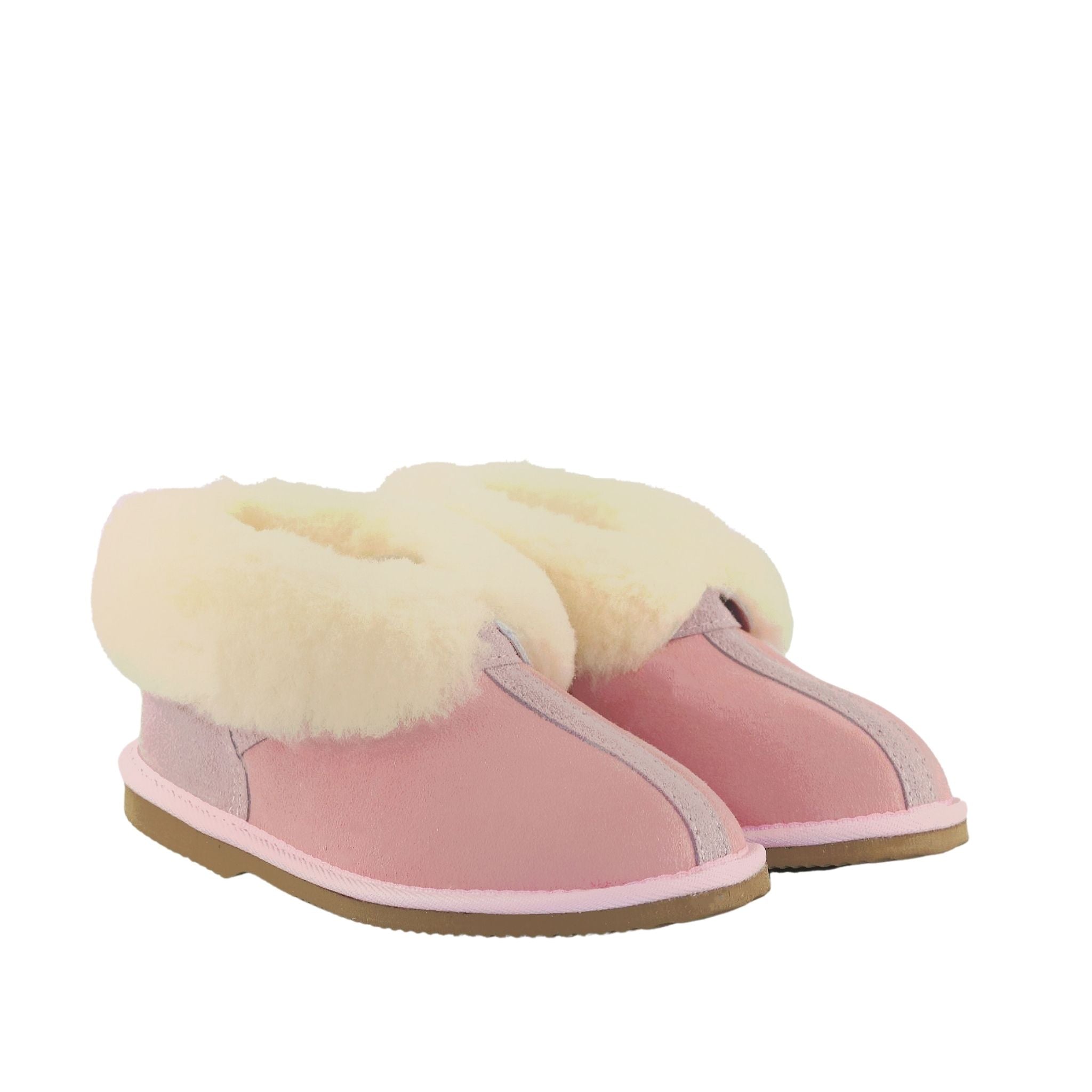 Sheepskins Downunder Classic Princess Pink Pairs Front Womens Australian Made Sheepskin UGG Slipper