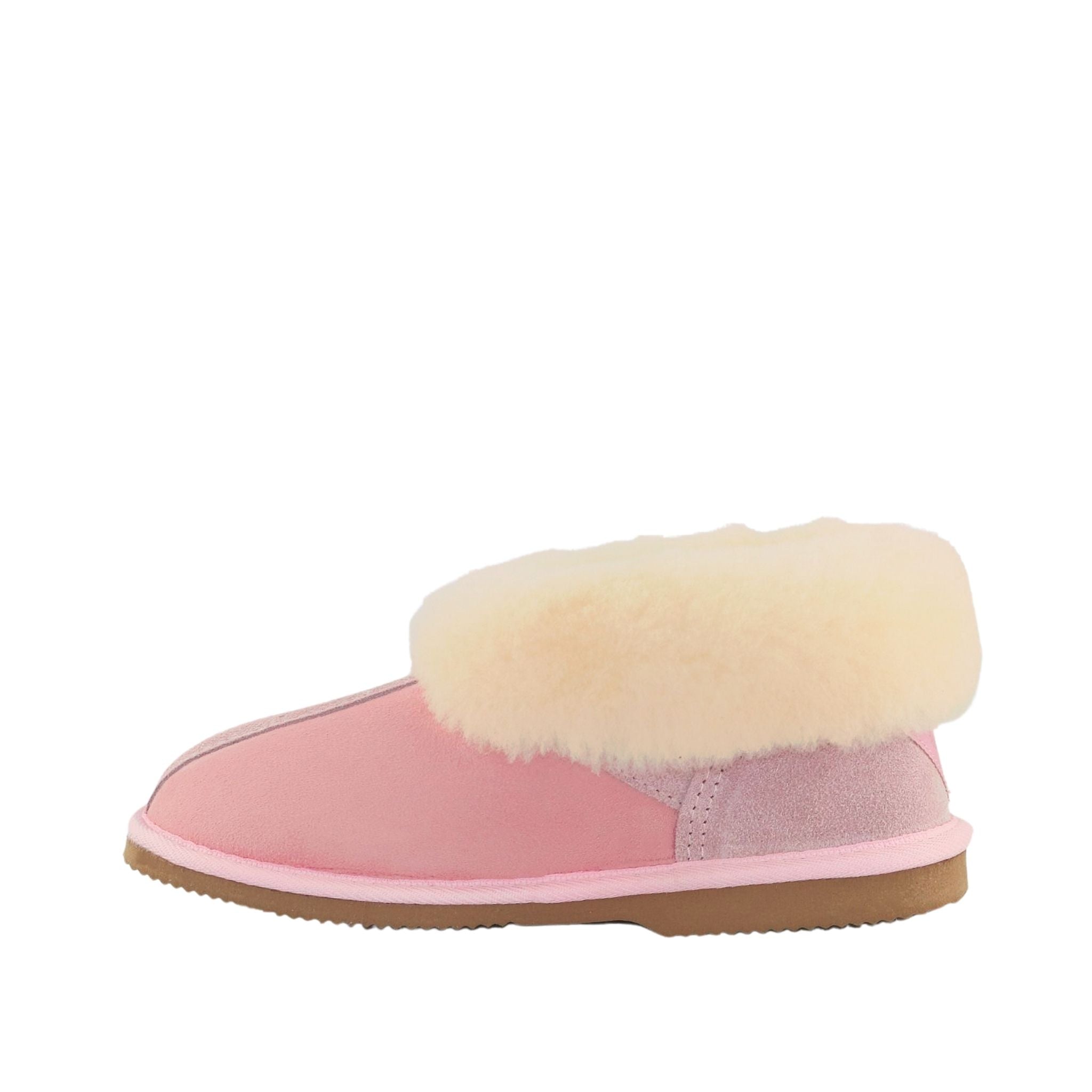 Sheepskins Downunder Classic Princess Pink Side Inner Womens Australian Made Sheepskin UGG Slipper
