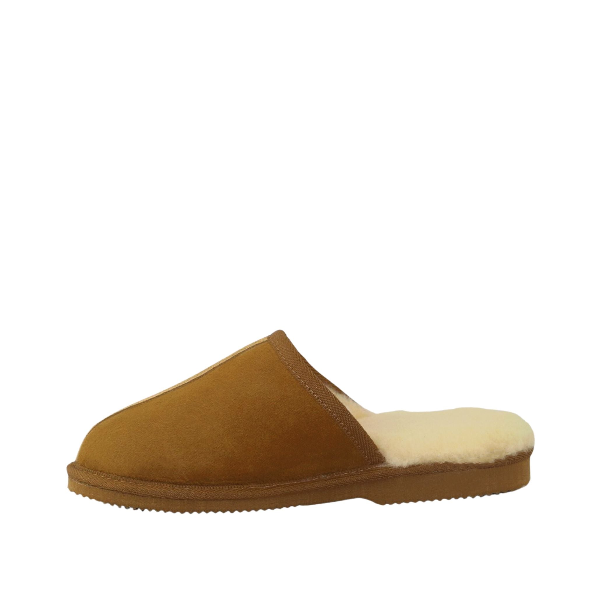 Sheepskins Downunder Classic Scuff Ian Chestnut Side Inner Womens Australian Made Sheepskin UGG Slipper