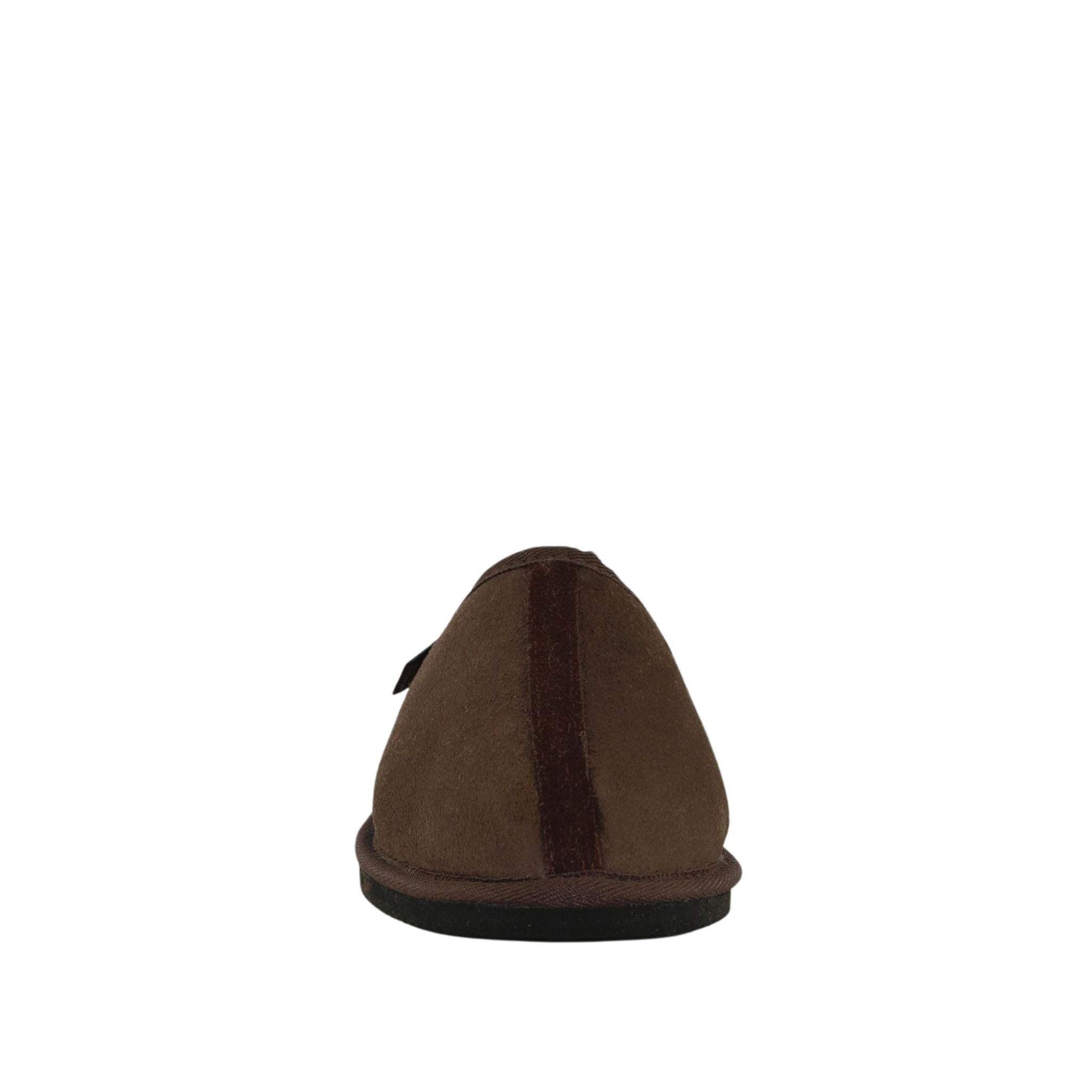Sheepskins Downunder Classic Scuff Ian Chocolate Front Mens Australian Made Sheepskin UGG Slipper