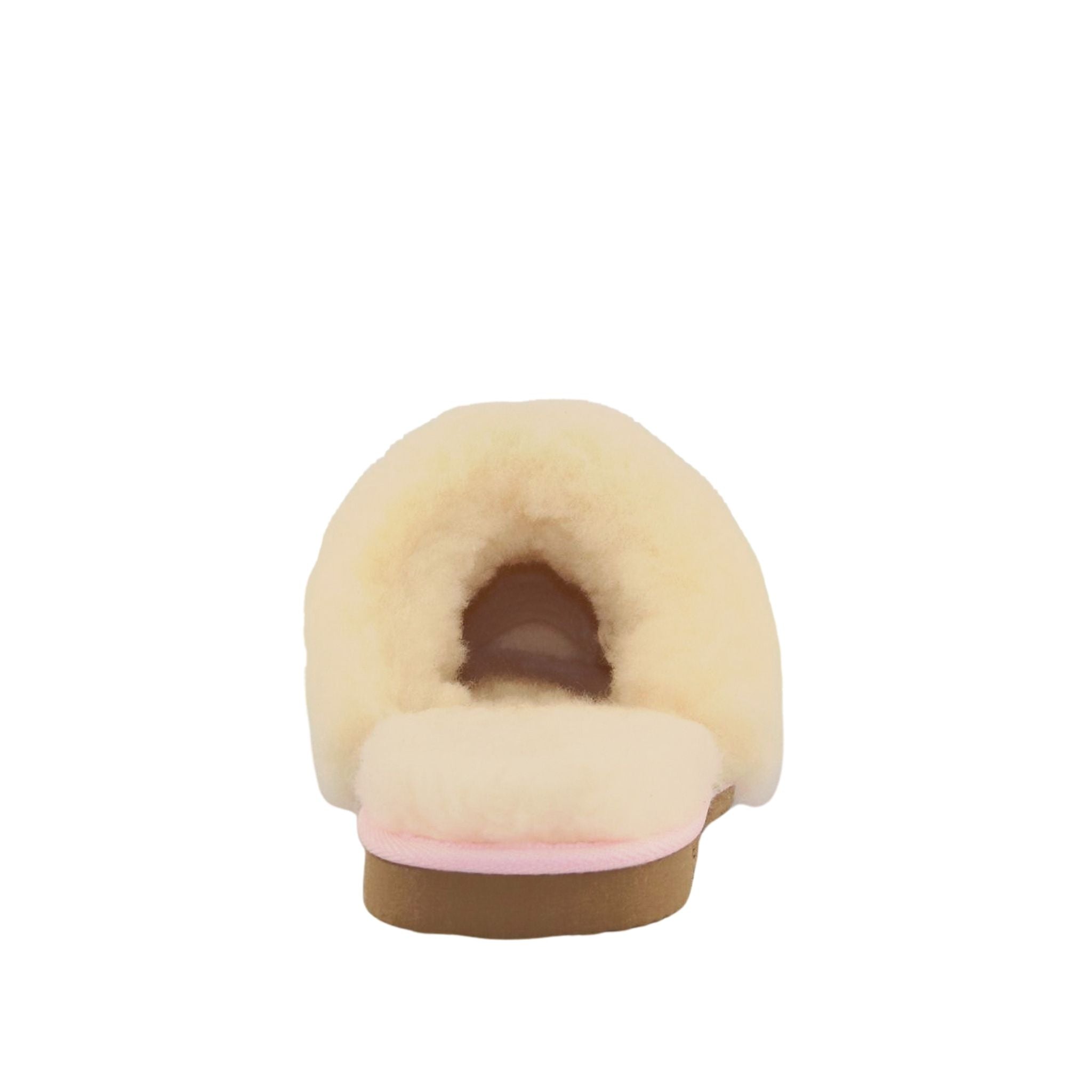 Sheepskins Downunder Classic Scuff Ladies Pink Back Fron Womens Australian Made Sheepskin UGG Slipper