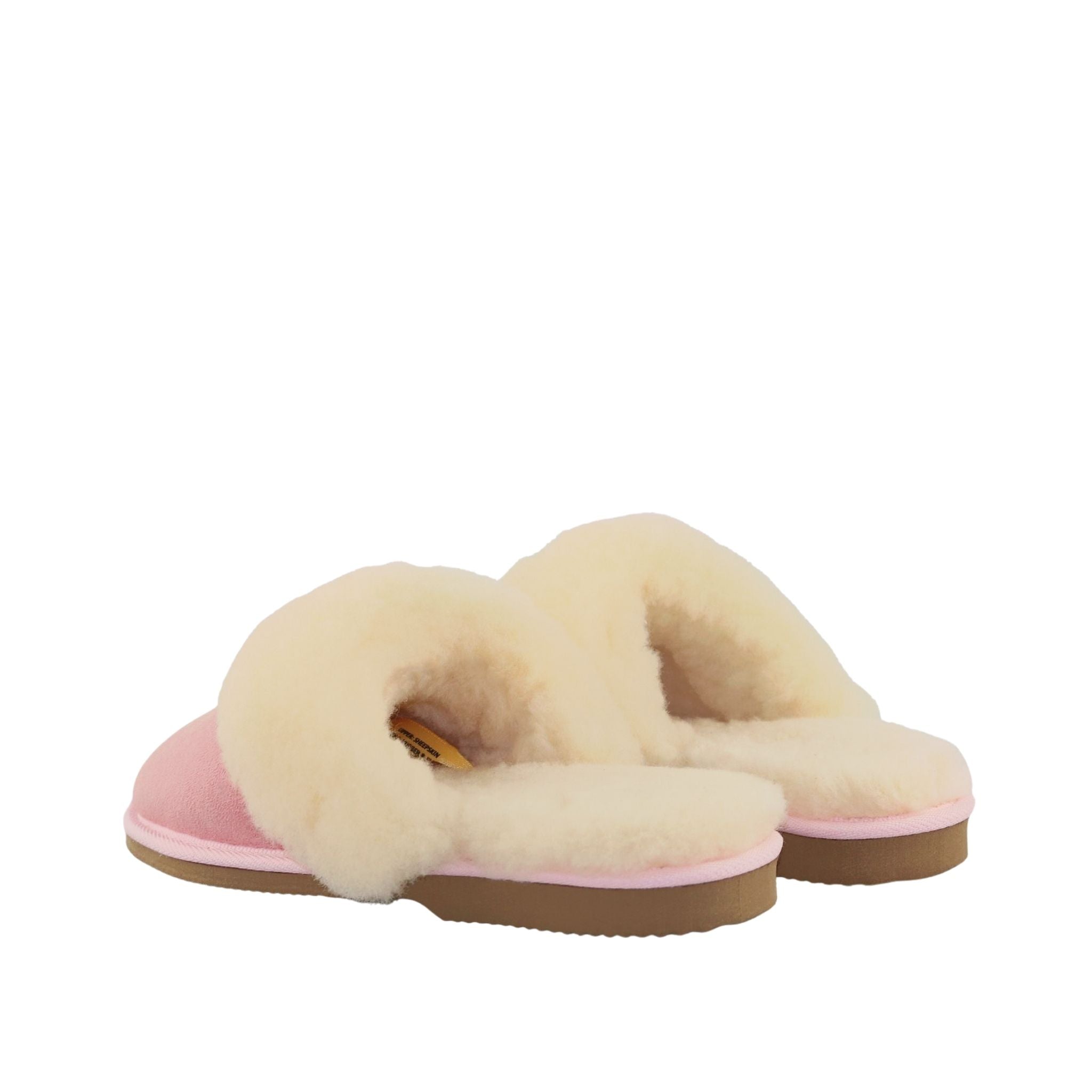 Sheepskins Downunder Classic Scuff Ladies Pink Pairs Back Womens Australian Made Sheepskin UGG Slipper