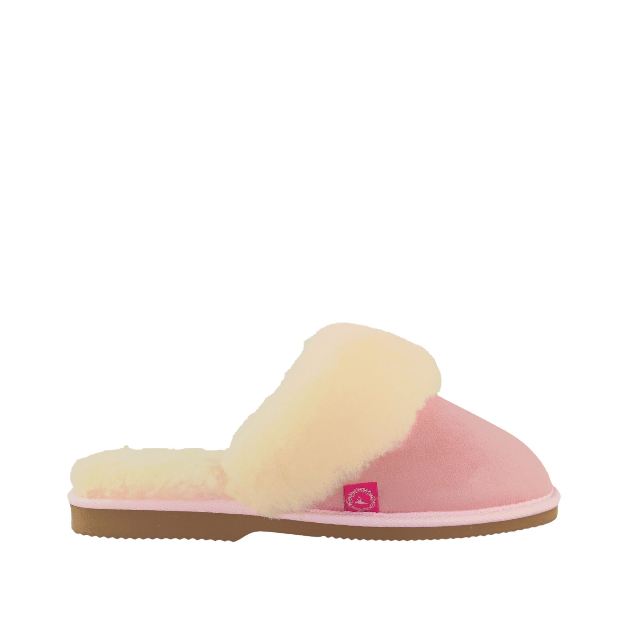 Sheepskins Downunder Classic Scuff Ladies Pink Side Womens Australian Made Sheepskin UGG Slipper