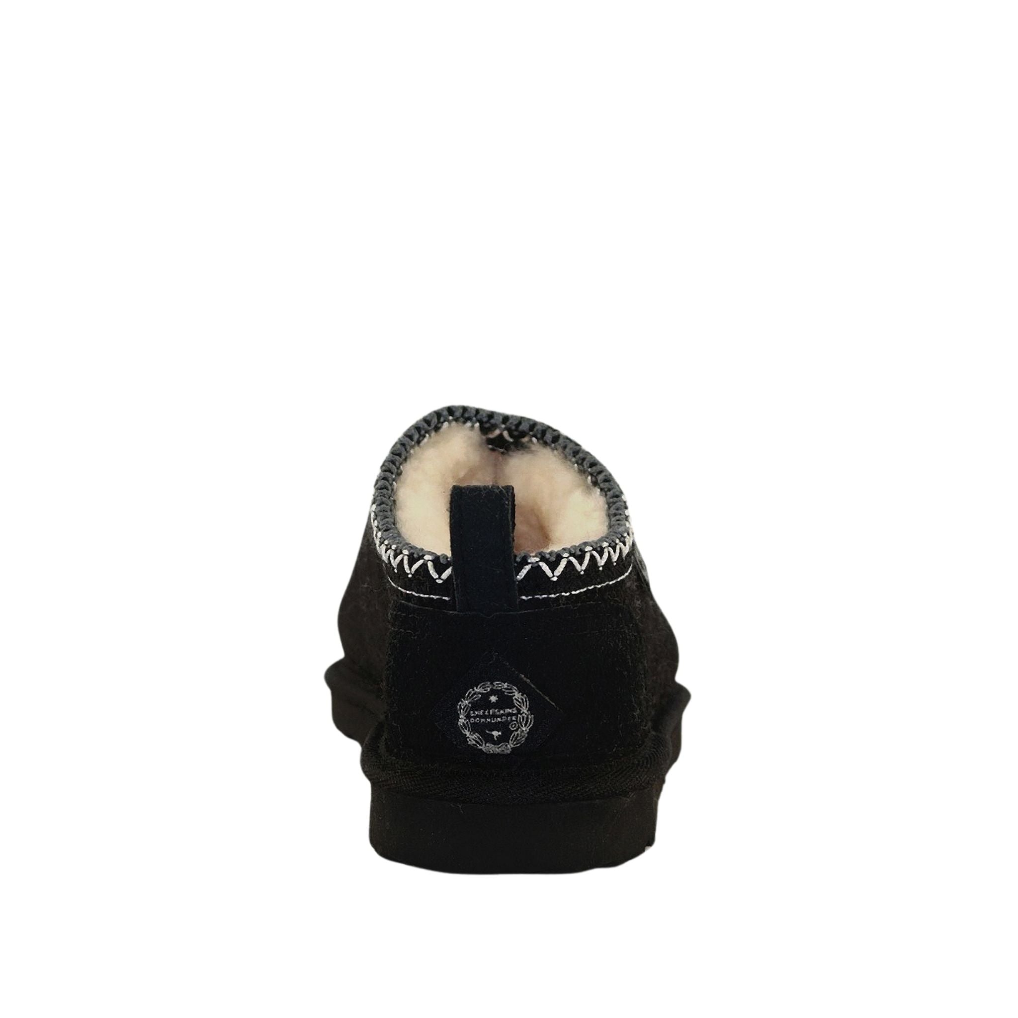 Sheepskins Downunder Classic Tasman Tazz Black Black Back Womens Australian Made Sheepskin UGG Slipper