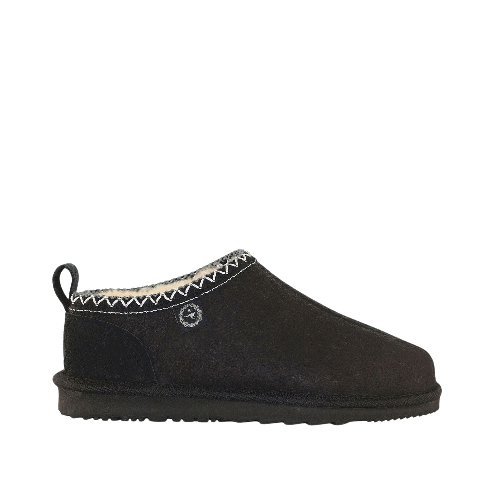 Sheepskins Downunder Classic Tasman Tazz Black Black Side Womens Australian Made Sheepskin UGG Slipper