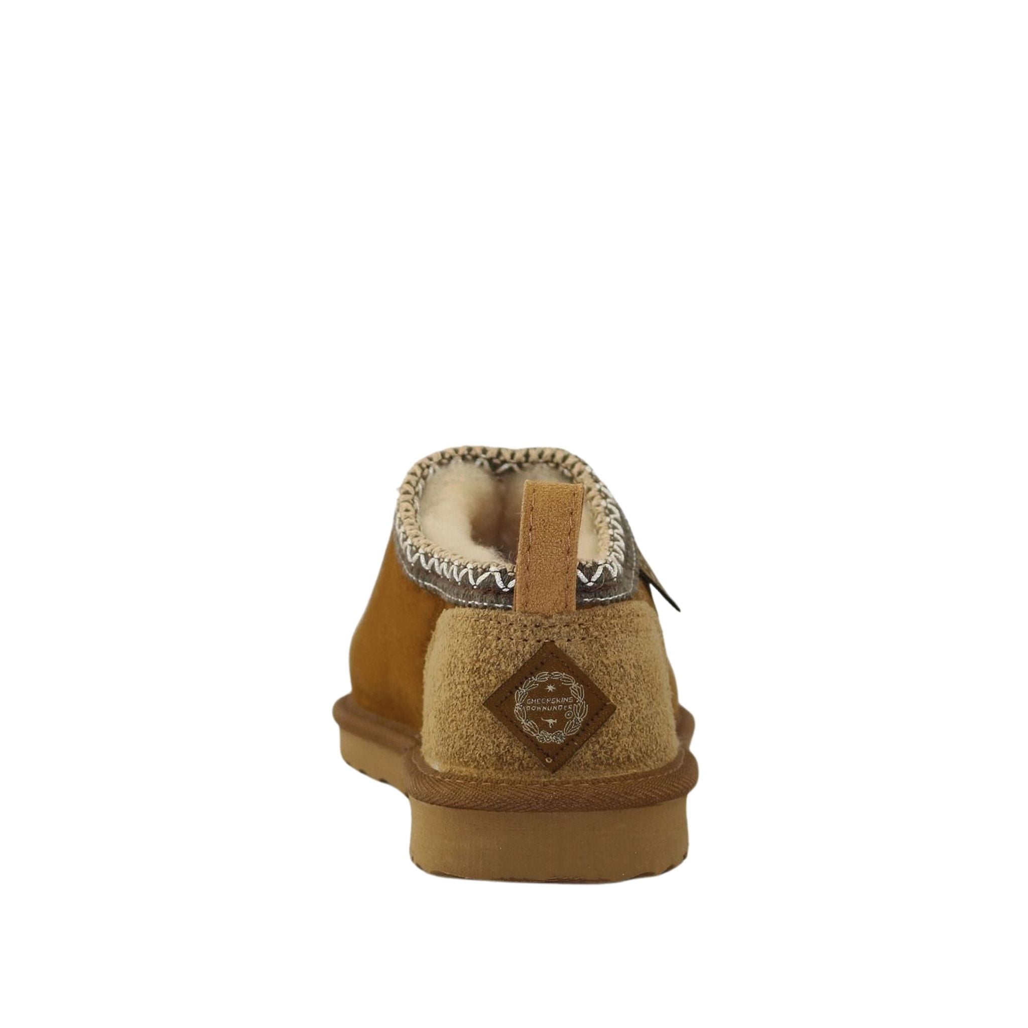 Sheepskins Downunder Classic Tasman Tazz Chestnut Chocolate Back Mens Australian Made Sheepskin UGG Slipper