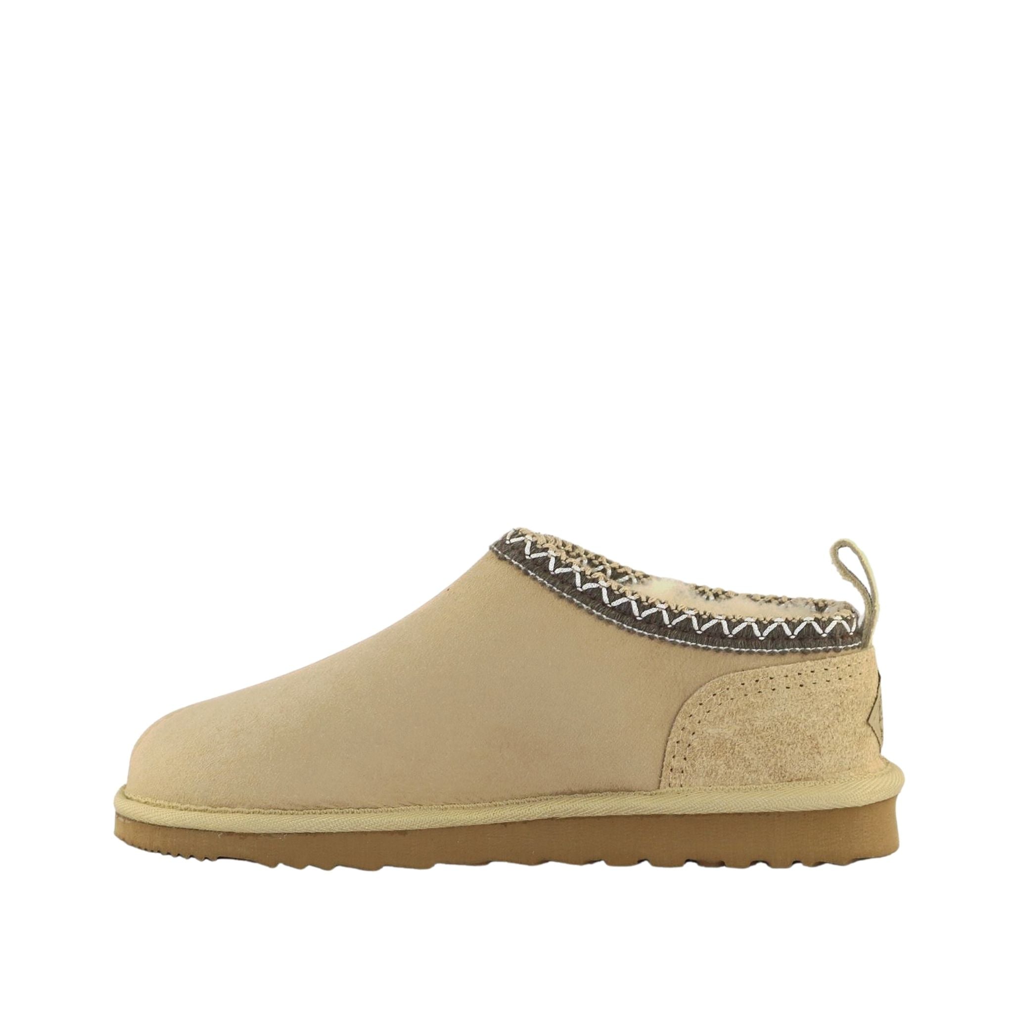 Sheepskins Downunder Classic Tasman Tazz Sand Chocolate Side Inner Womens Australian Made Sheepskin UGG Slipper