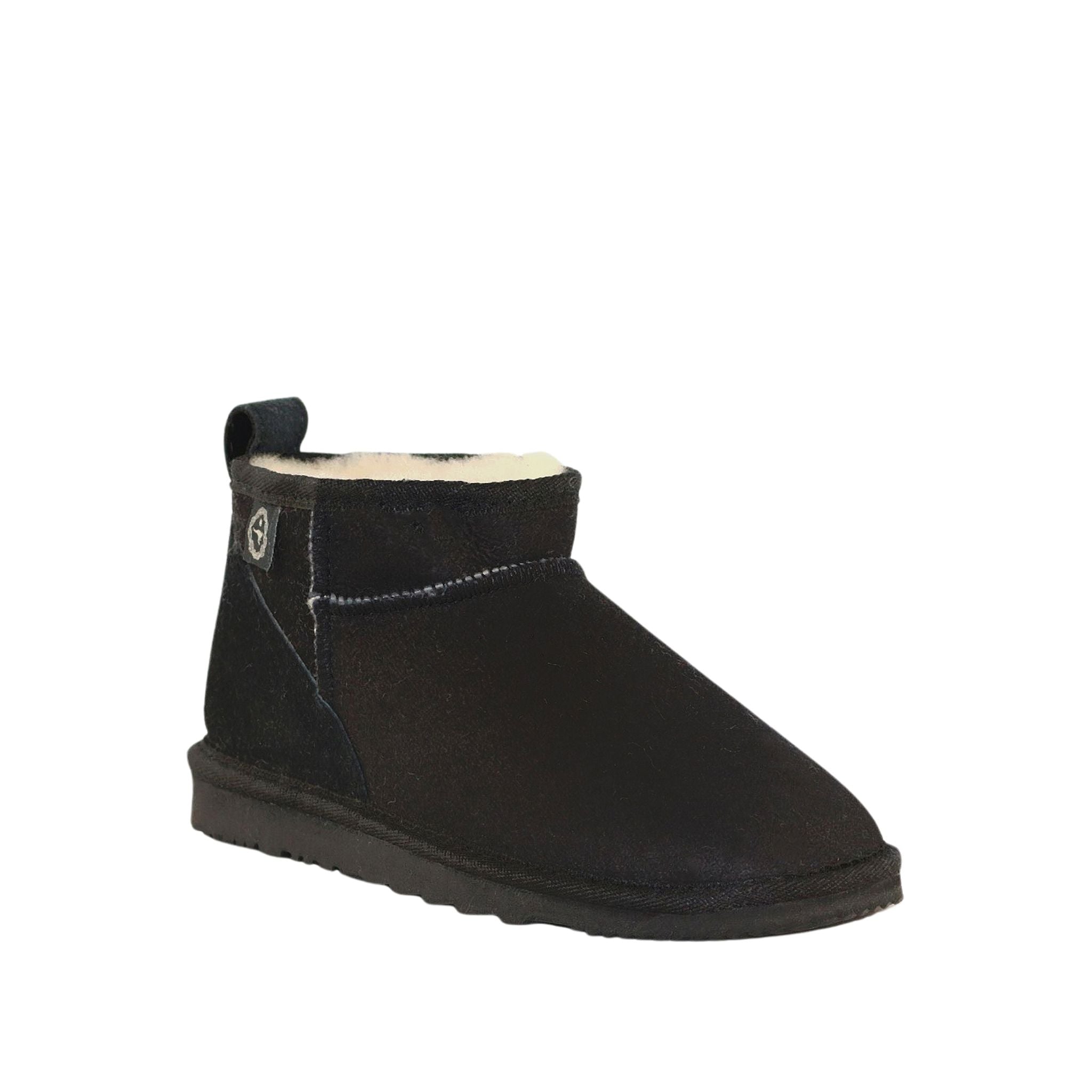 Sheepskins Downunder Classic Ultra Black Front 120 Mens Australian Made Sheepskin UGG Boot