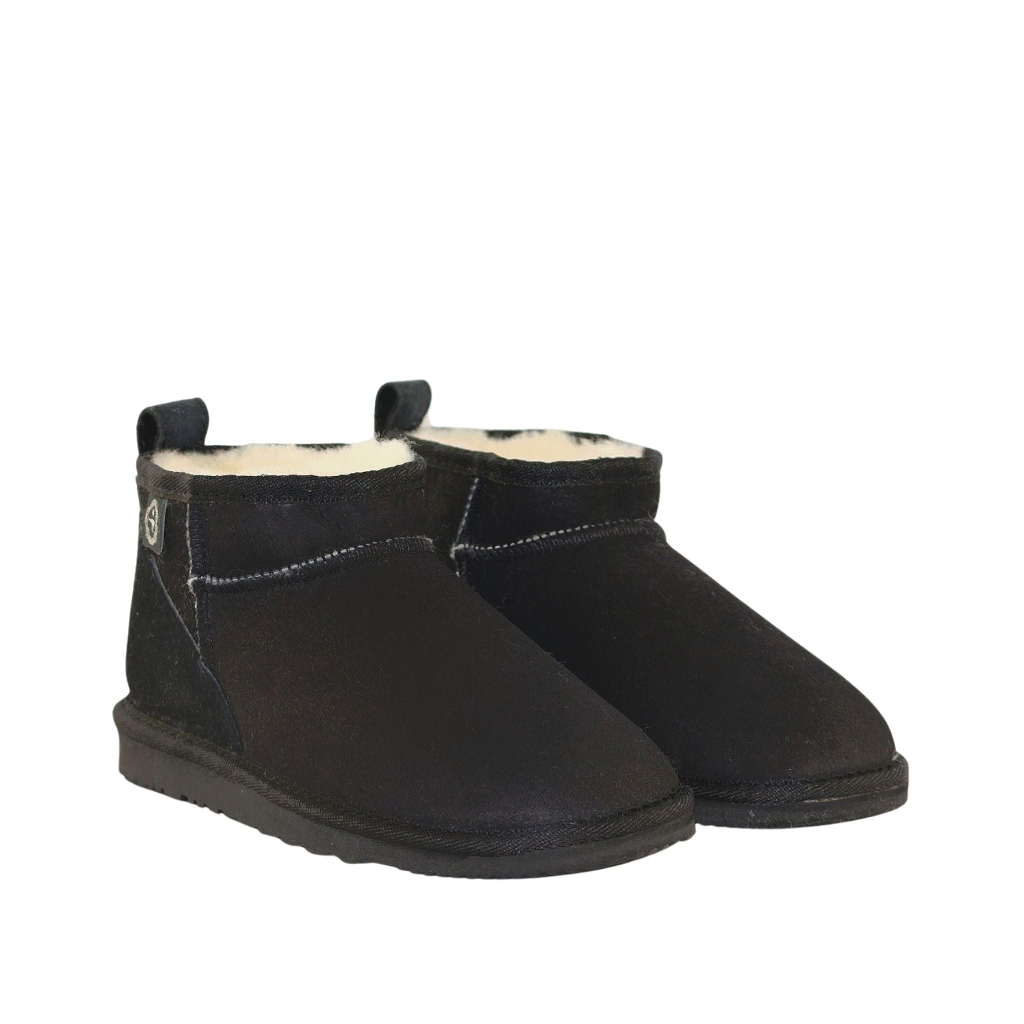 Sheepskins Downunder Classic Ultra Black Pairs Front Womens Australian Made Sheepskin UGG Boot