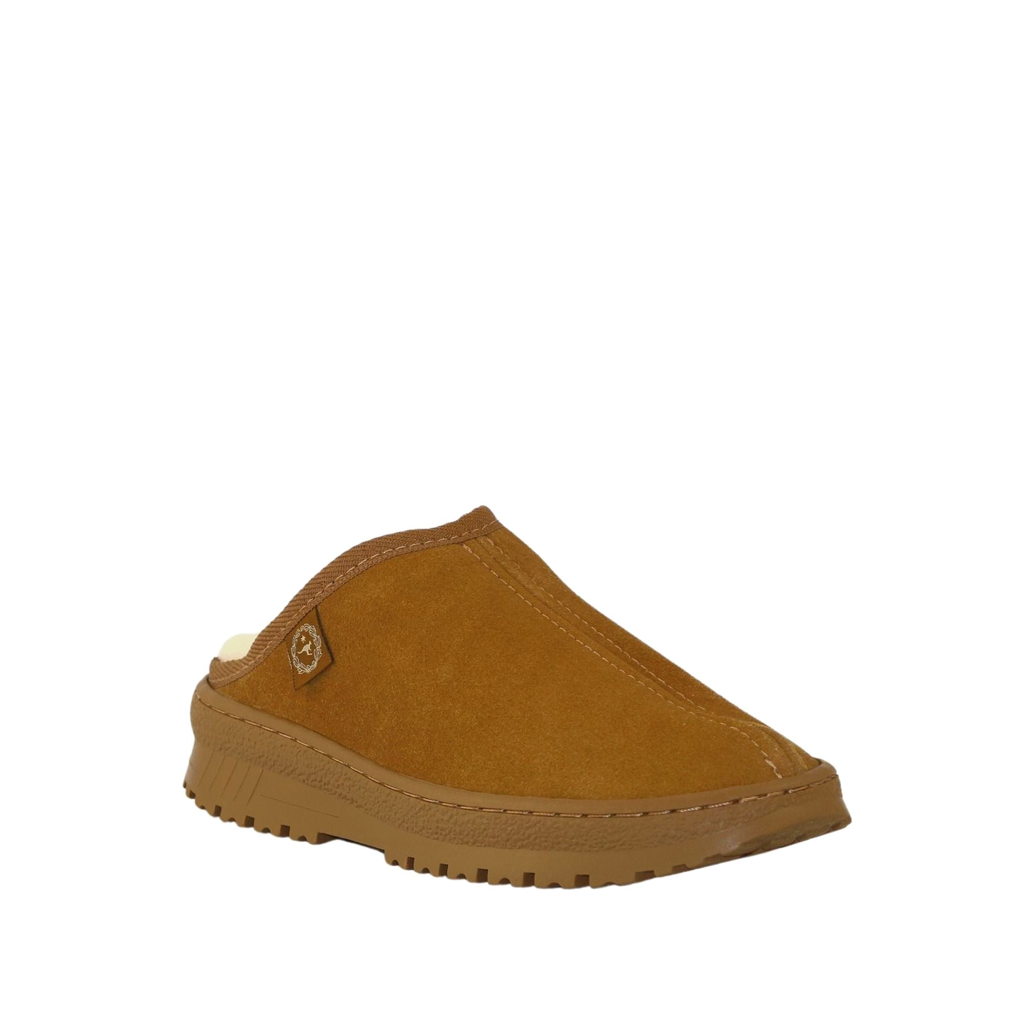 Sheepskins Downunder Luxury Bondi Bobi Chestnut Front 120 Mens Australian Made Sheepskin UGG Slippers