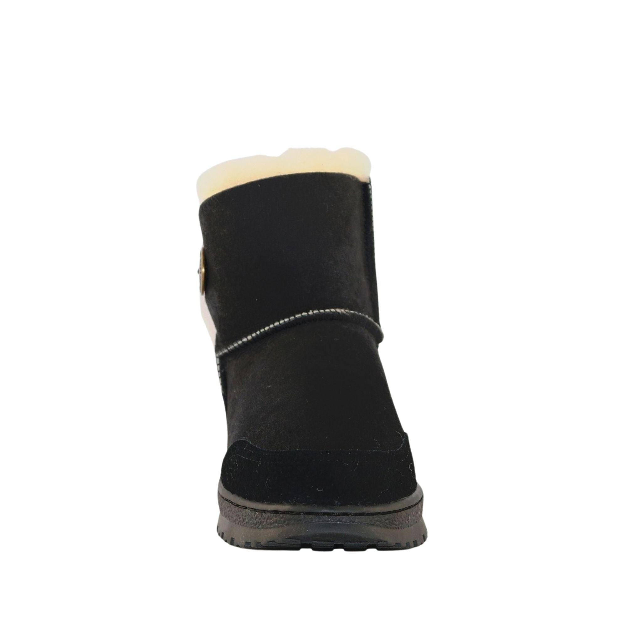 Sheepskins Downunder Luxury Bondi Brighton Mini Black Front Womens Australian Made Sheepskin UGG Boot