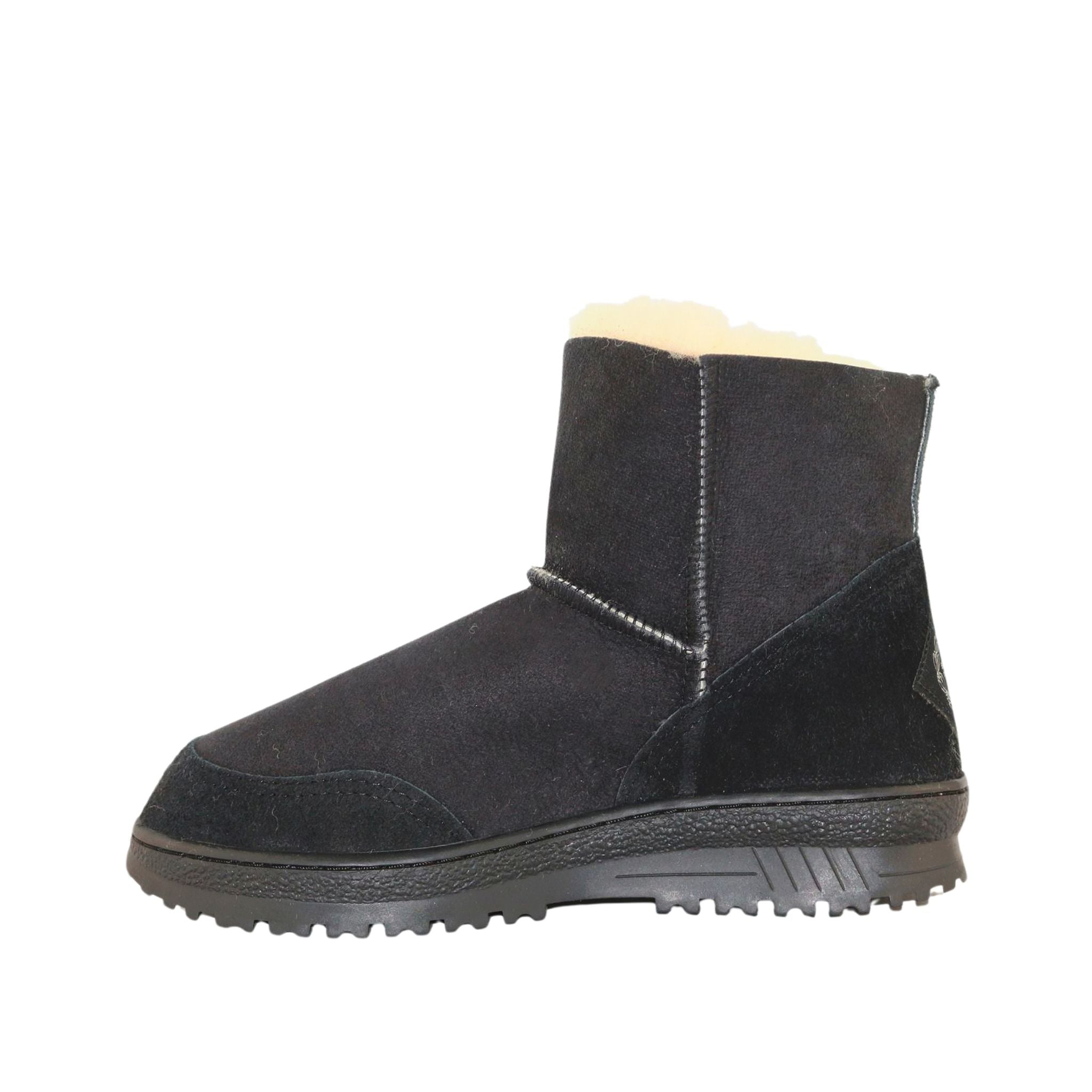 Sheepskins Downunder Luxury Bondi Brighton Mini Black Side Inner Womens Australian Made Sheepskin UGG Boot
