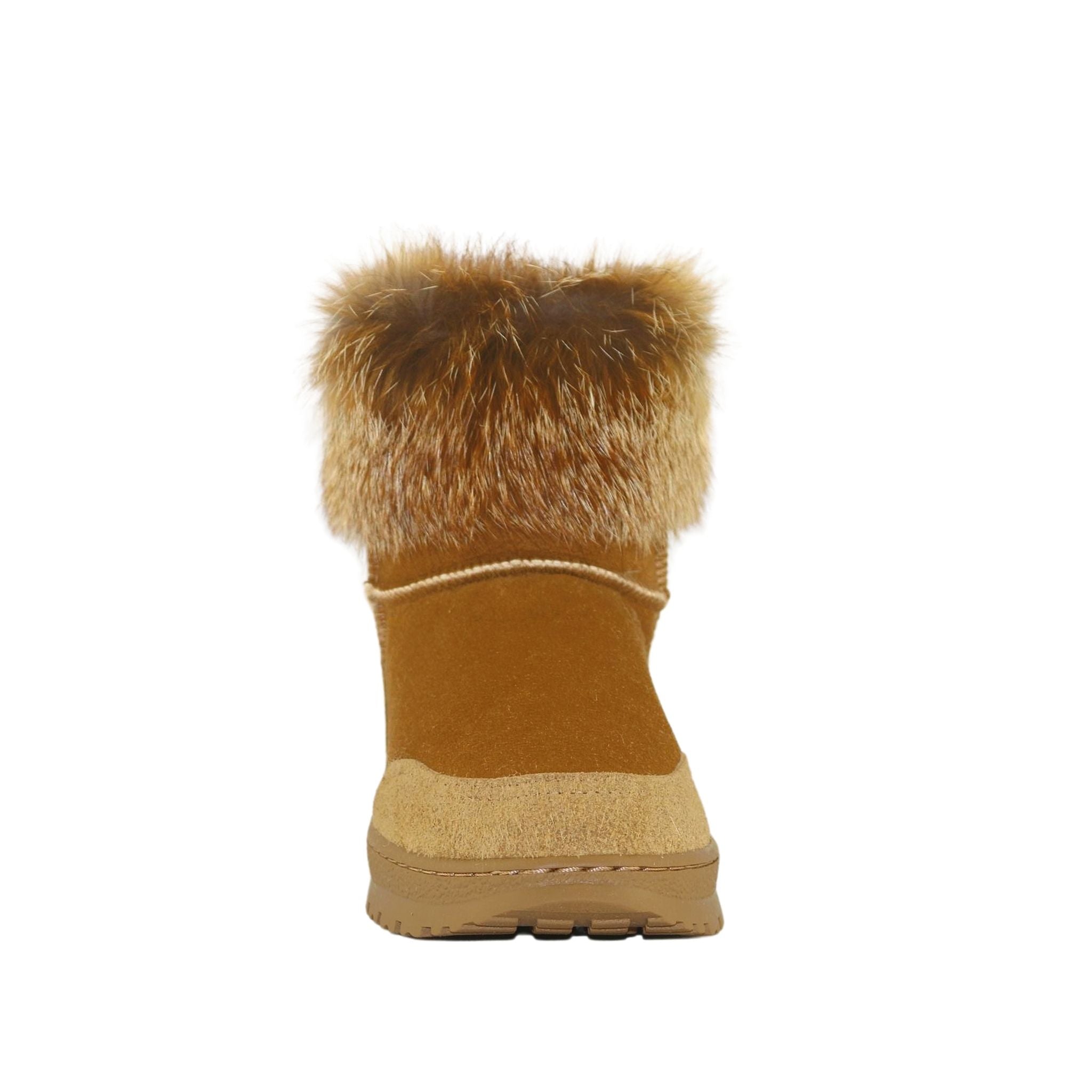 Sheepskins Downunder Luxury Bondi Fox Mini Chestnut Front Womens Australian Made Sheepskin UGG Boot