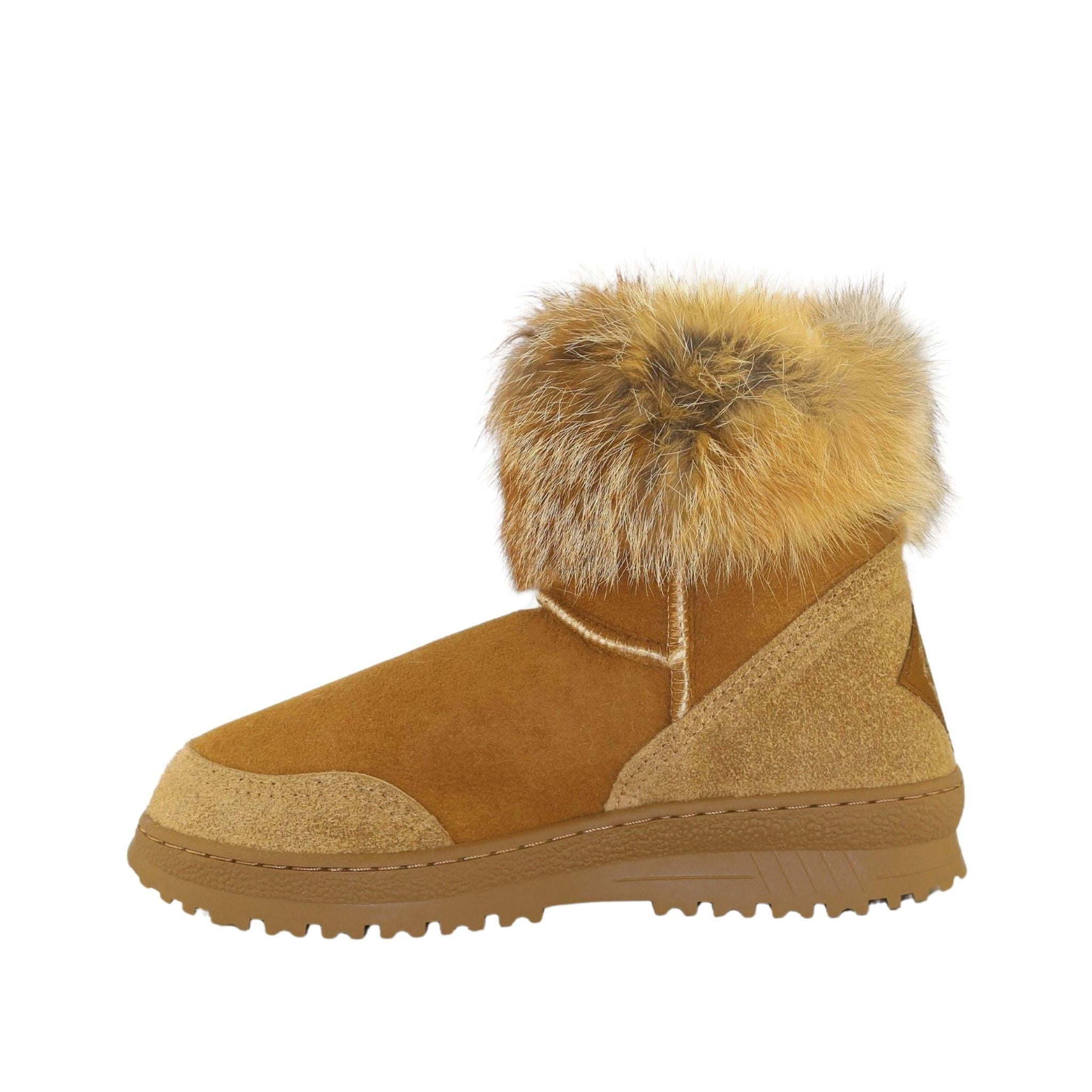 Sheepskins Downunder Luxury Bondi Fox Mini Chestnut Side Inner Womens Australian Made Sheepskin UGG Boot