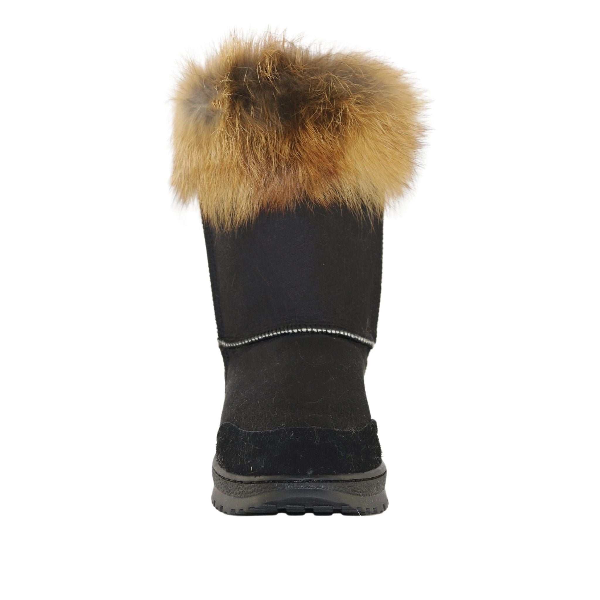 Sheepskins Downunder Luxury Bondi Fox Short Black Red Front Womens Australian Made Sheepskin UGG Boot