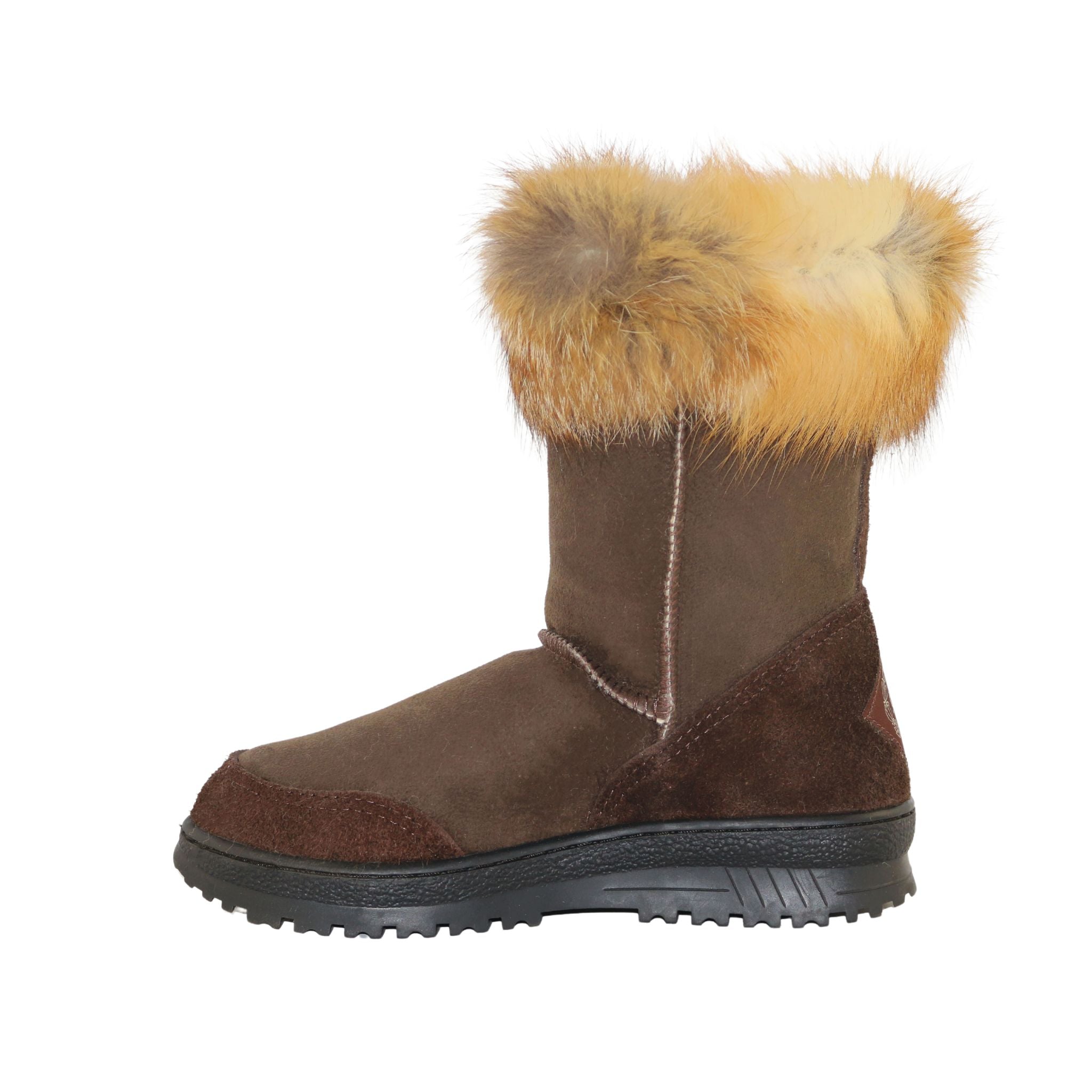 Sheepskins Downunder Luxury Bondi Fox Short Chocolate Side Inner Womens Australian Made Sheepskin UGG Boot
