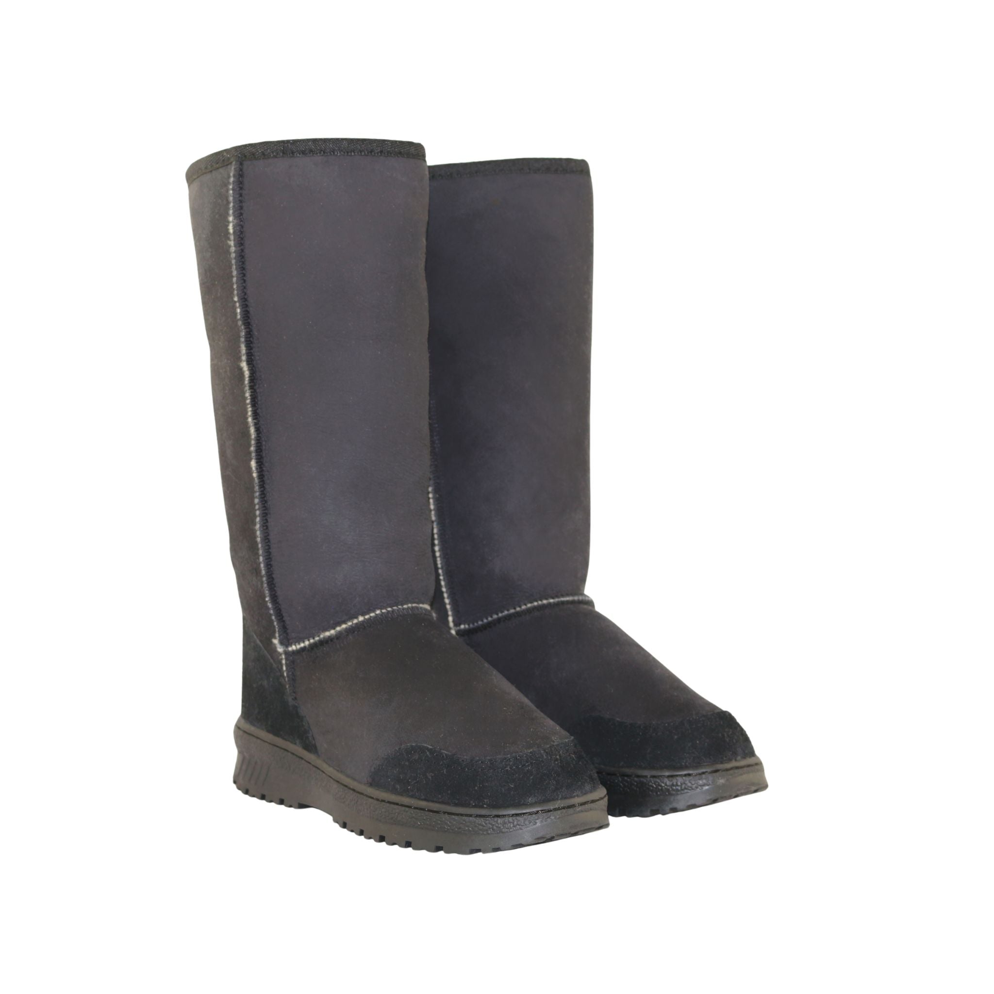 Sheepskins Downunder Luxury Bondi Long Black Pairs Front Womens Australian Made Sheepskin UGG Boot