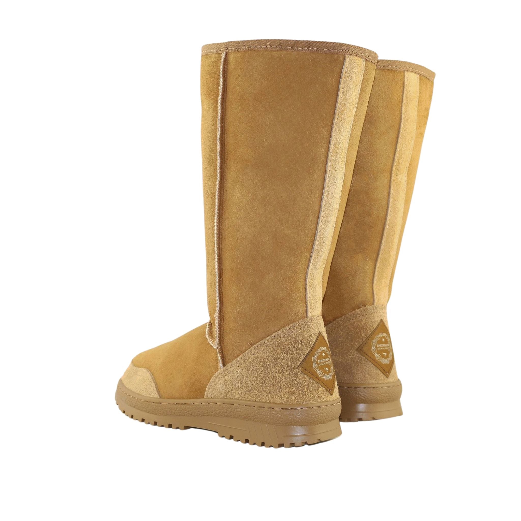 Sheepskins Downunder Luxury Bondi Long Chestnut Pairs Back Mens Australian Made Sheepskin UGG Boot