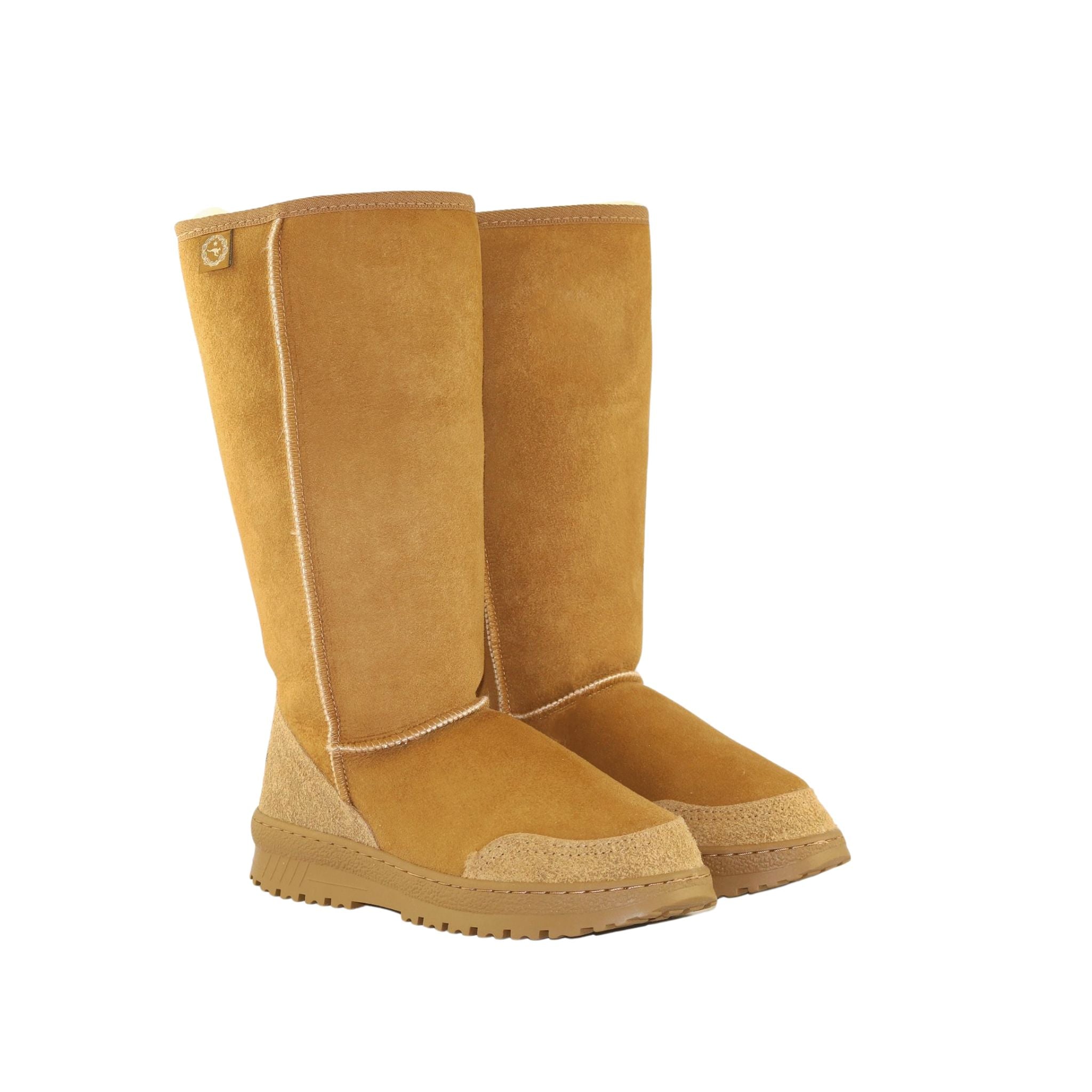 Sheepskins Downunder Luxury Bondi Long Chestnut Pairs Front Womens Australian Made Sheepskin UGG Boot