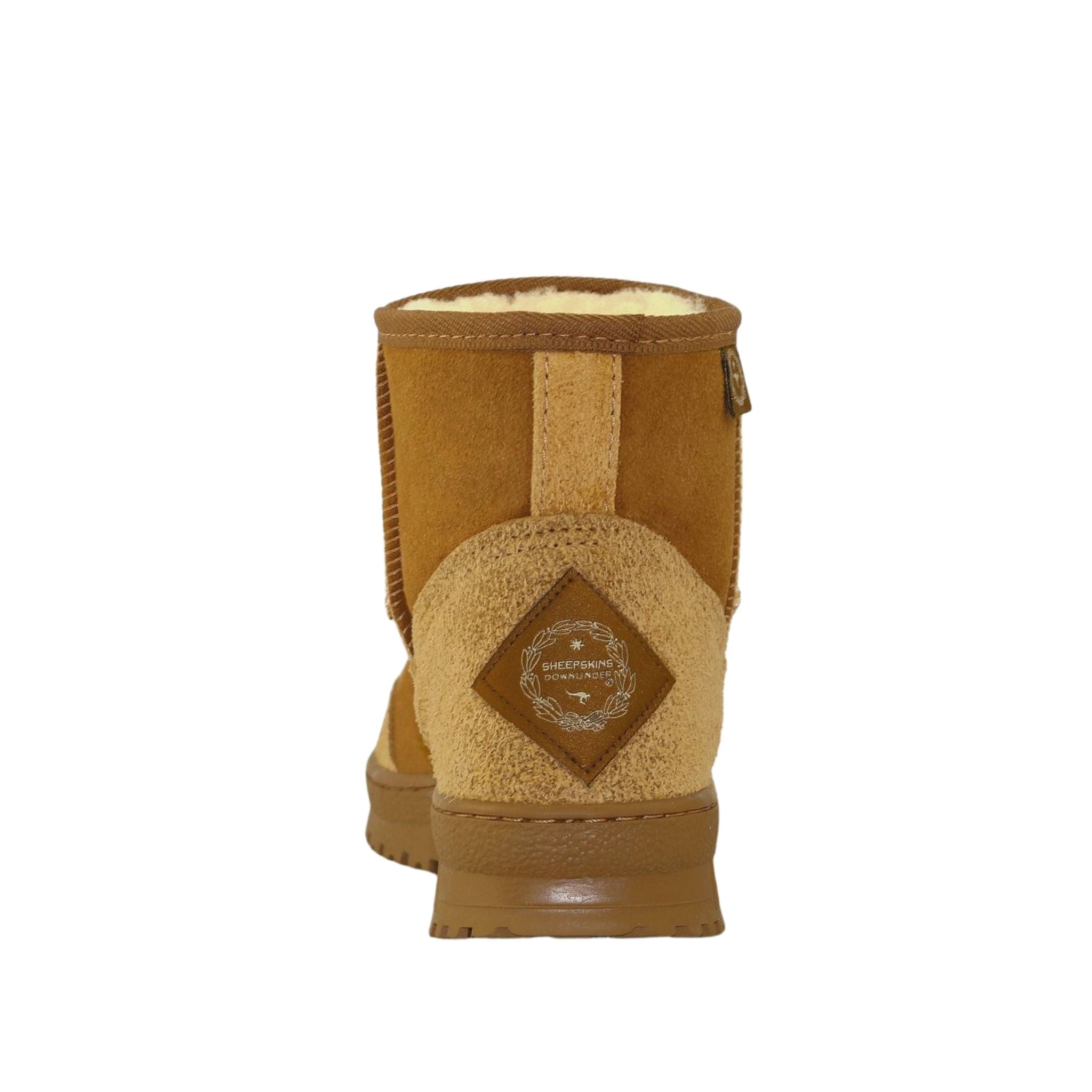 Sheepskins Downunder Luxury Bondi Mini Chestnut Back Mens Australian Made Sheepskin UGG Boot